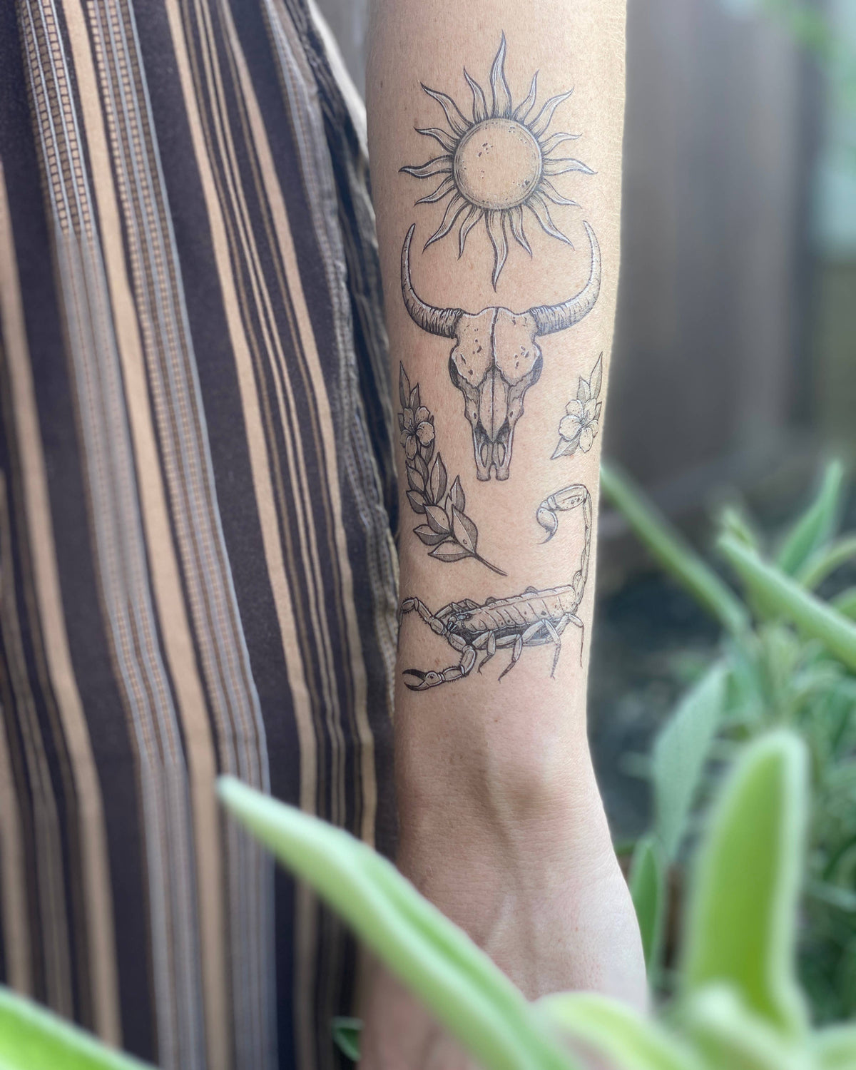 The Plant Social Sunlit South Temporary Tattoo available in Joshua Tree at JT Trading Post