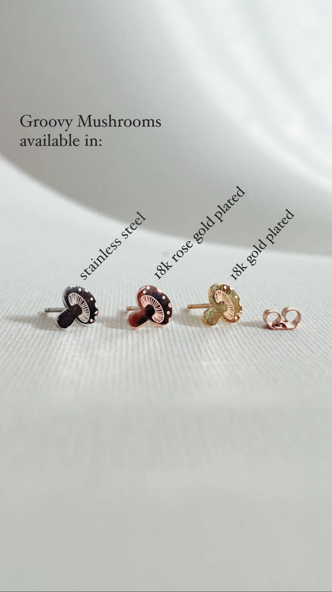 Groovy Mushrooms Studs