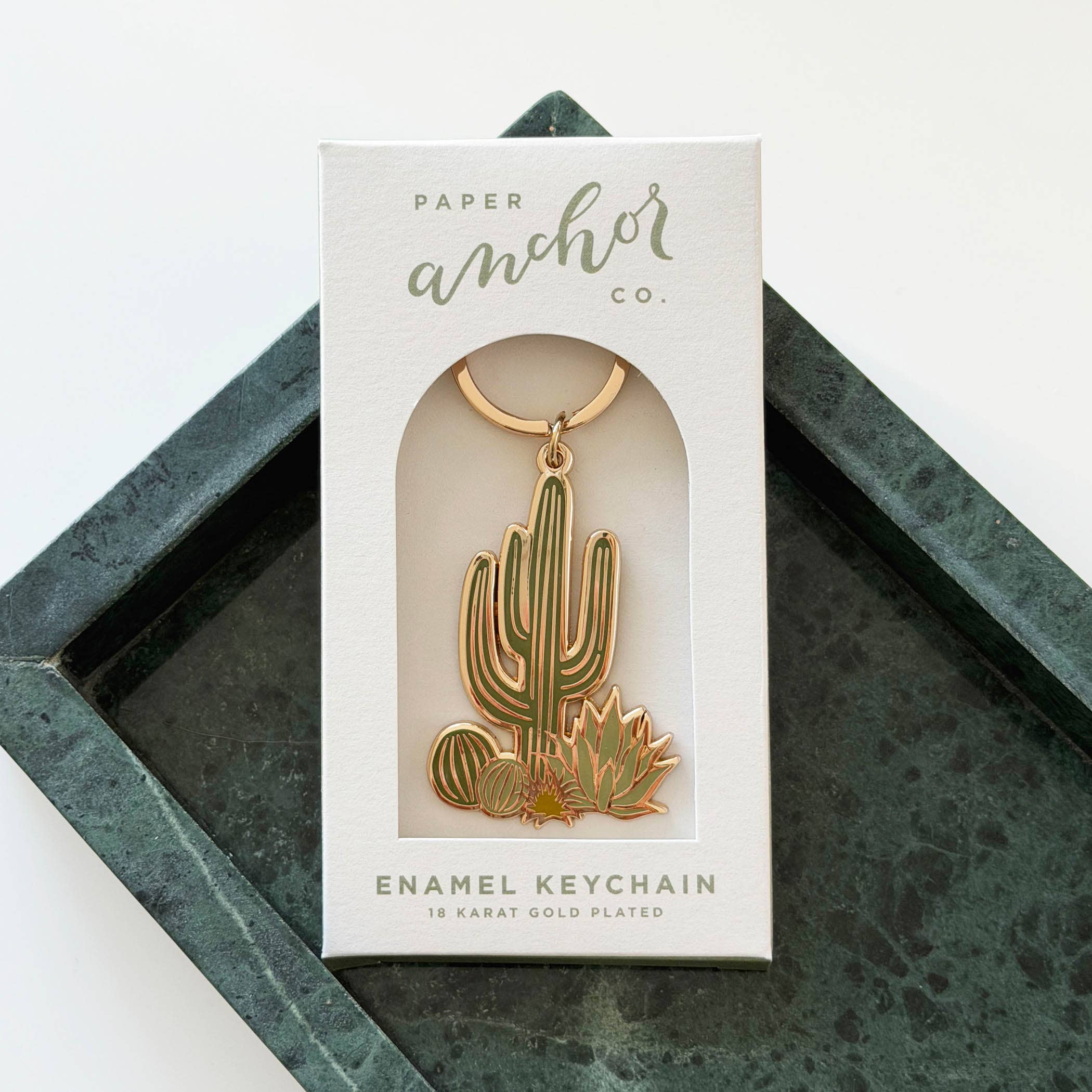 The Plant Social Cactus Cluster Keychain available in Joshua Tree at JT Trading Post