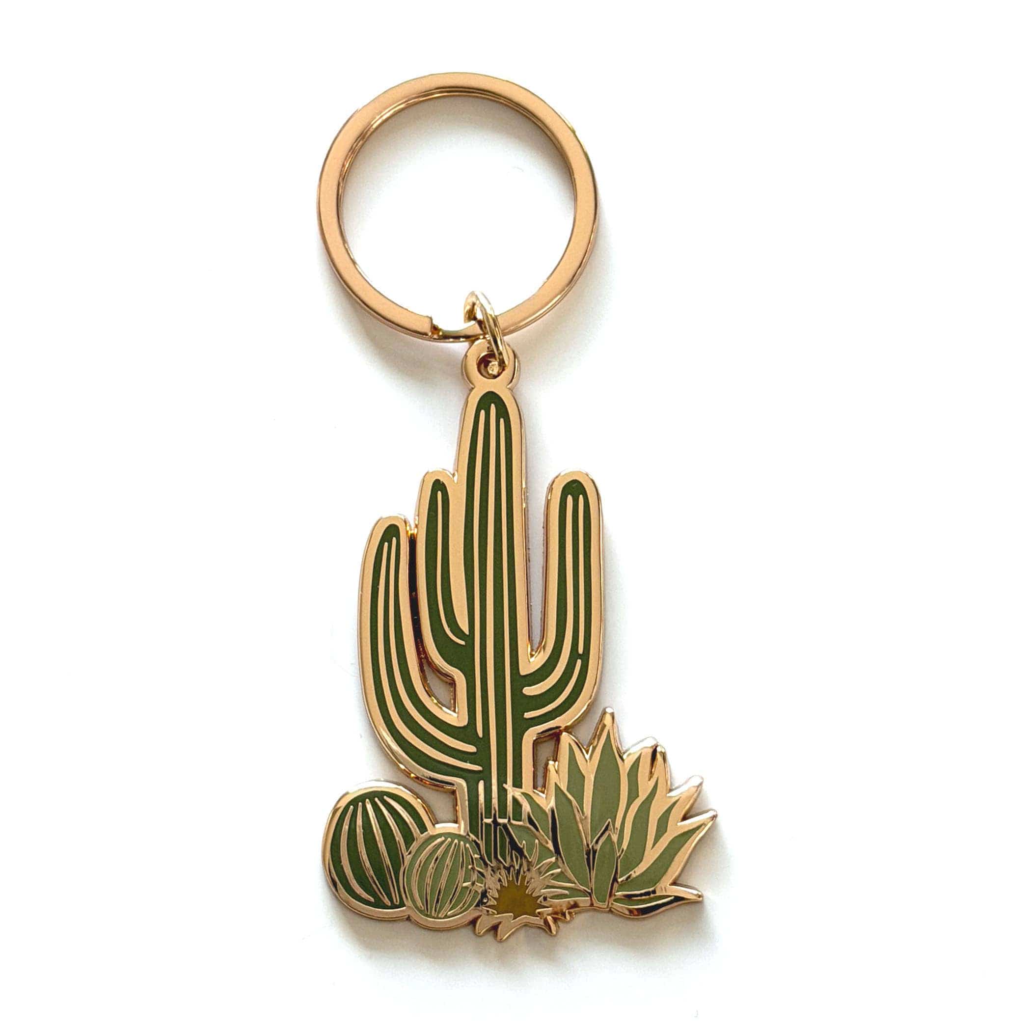The Plant Social Cactus Cluster Keychain available in Joshua Tree at JT Trading Post