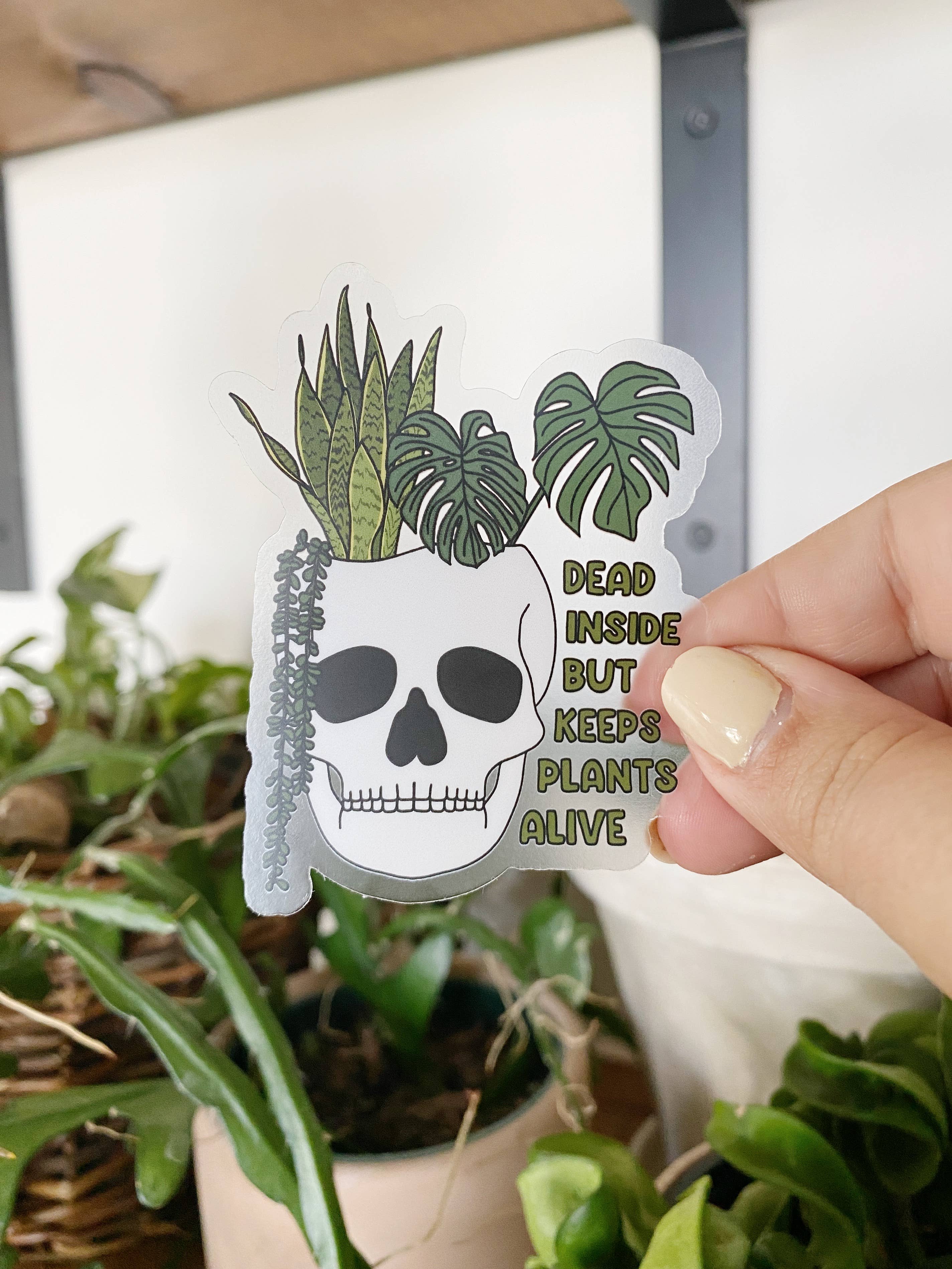 The Plant Social Clear Stickers available in Joshua Tree at JT Trading Post