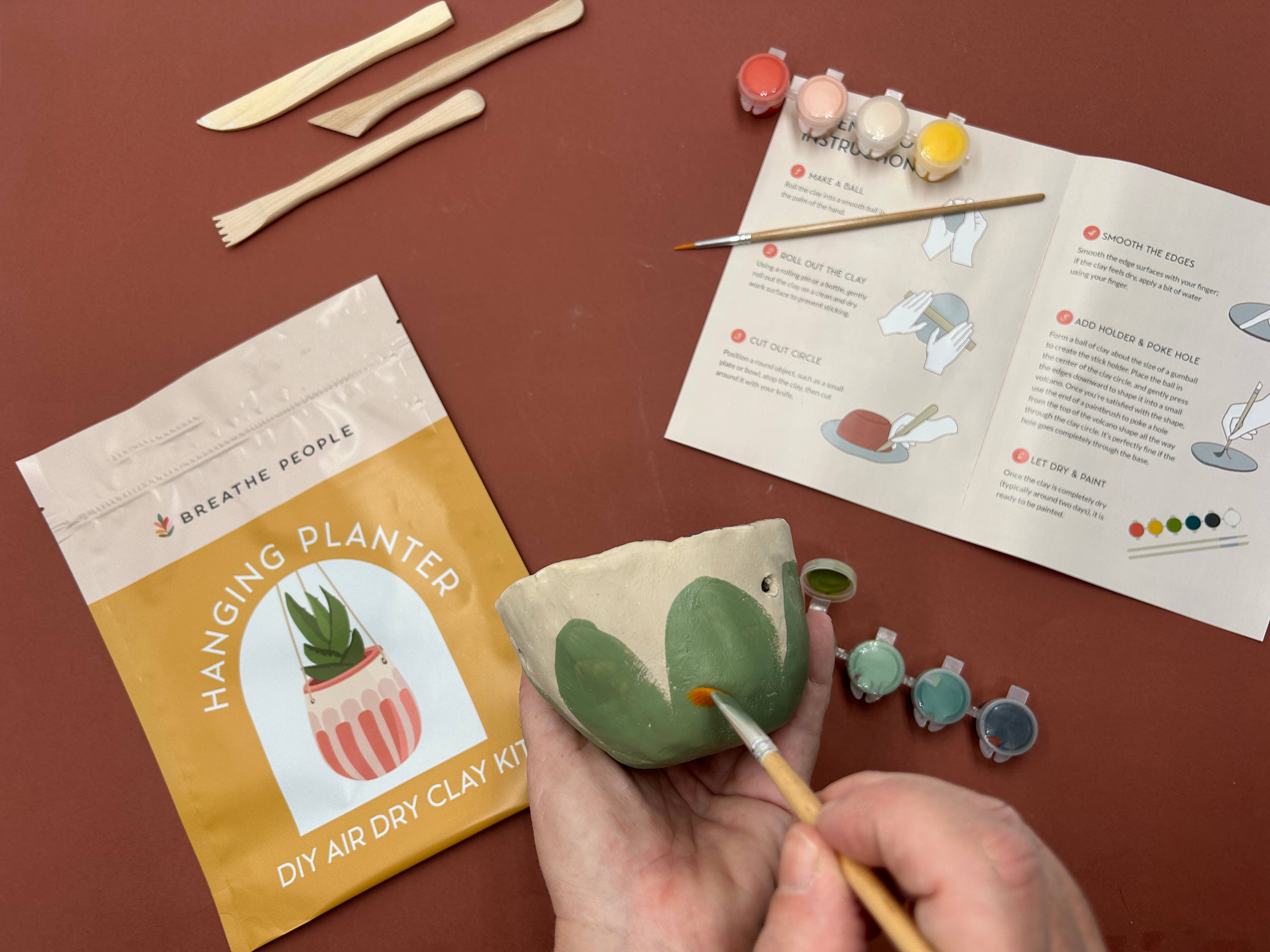 The Plant Social DIY Air Dry Clay Kit- Make Your Own Hanging Plant Pot available in Joshua Tree at JT Trading Post