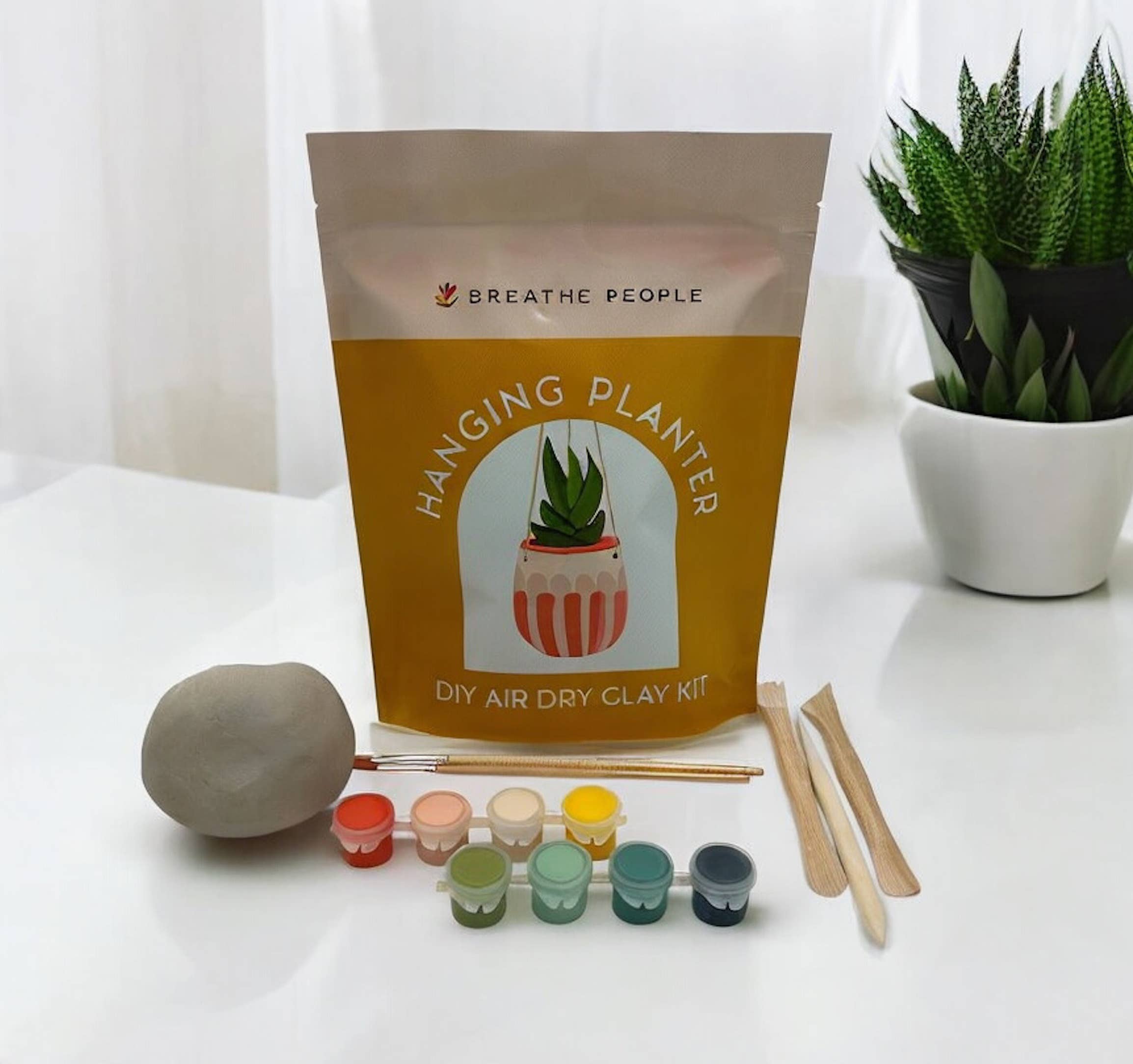 The Plant Social DIY Air Dry Clay Kit- Make Your Own Hanging Plant Pot available in Joshua Tree at JT Trading Post