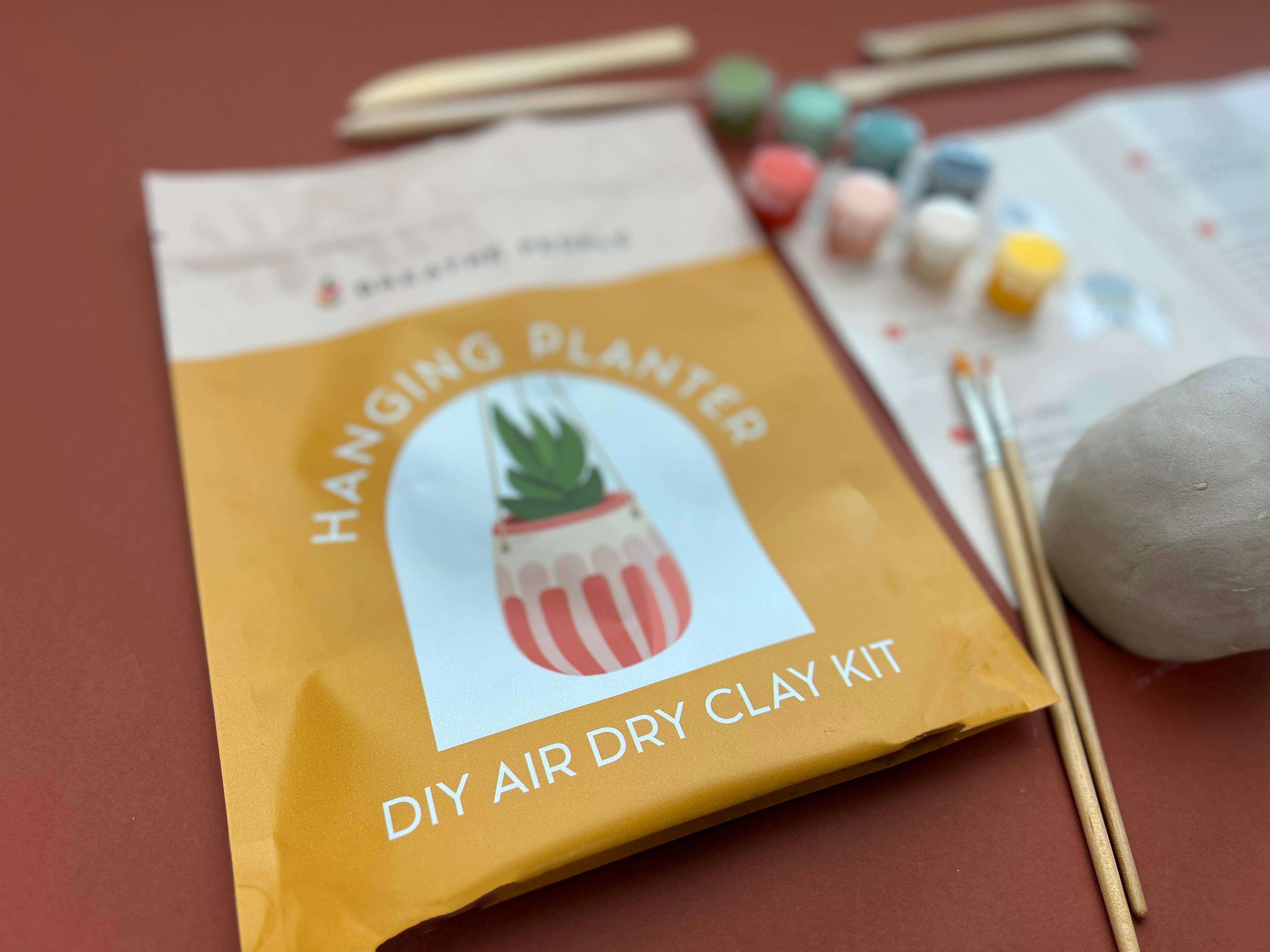 The Plant Social DIY Air Dry Clay Kit- Make Your Own Hanging Plant Pot available in Joshua Tree at JT Trading Post