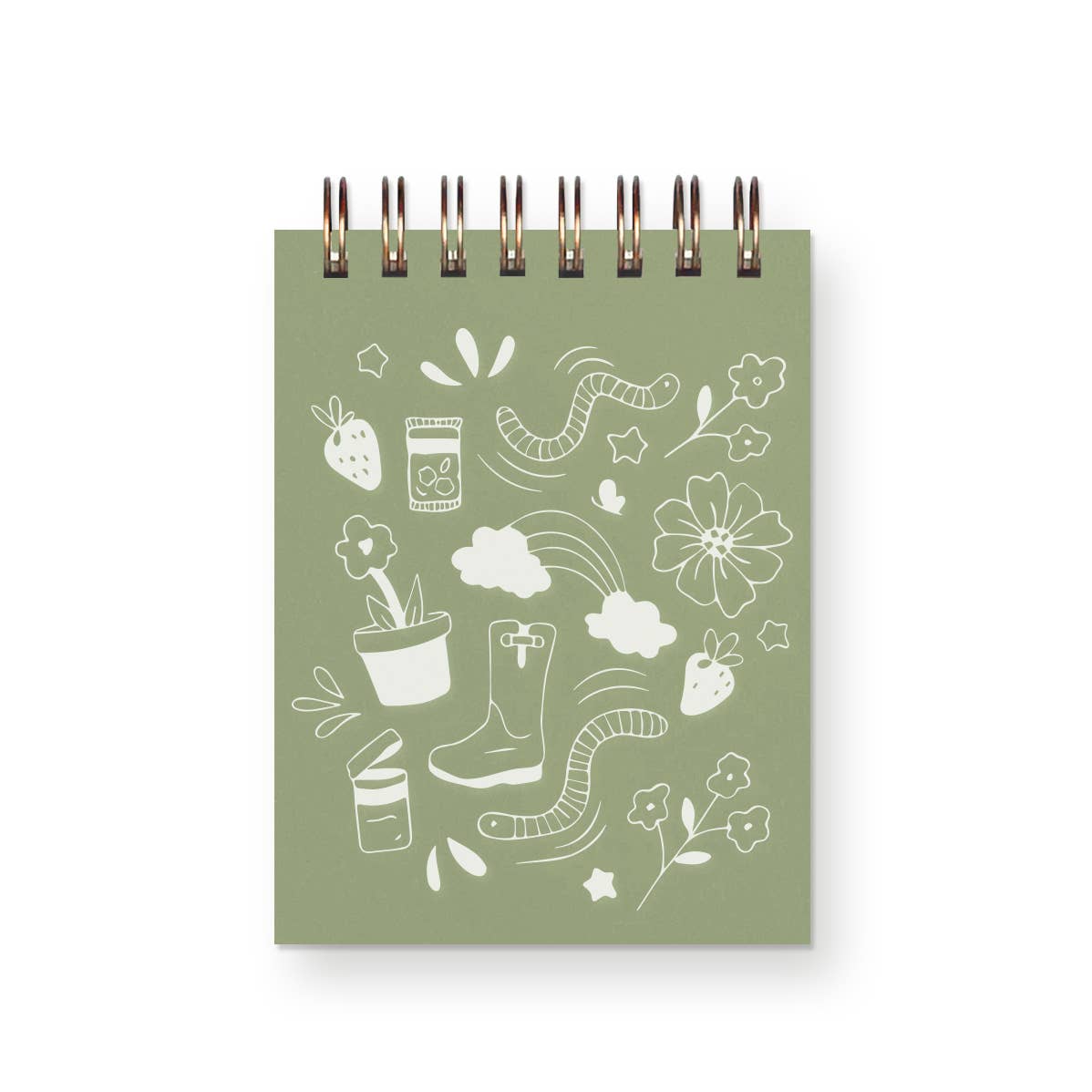 The Plant Social Garden Doodle Mini Jotter Notebook available in Joshua Tree at JT Trading Post
