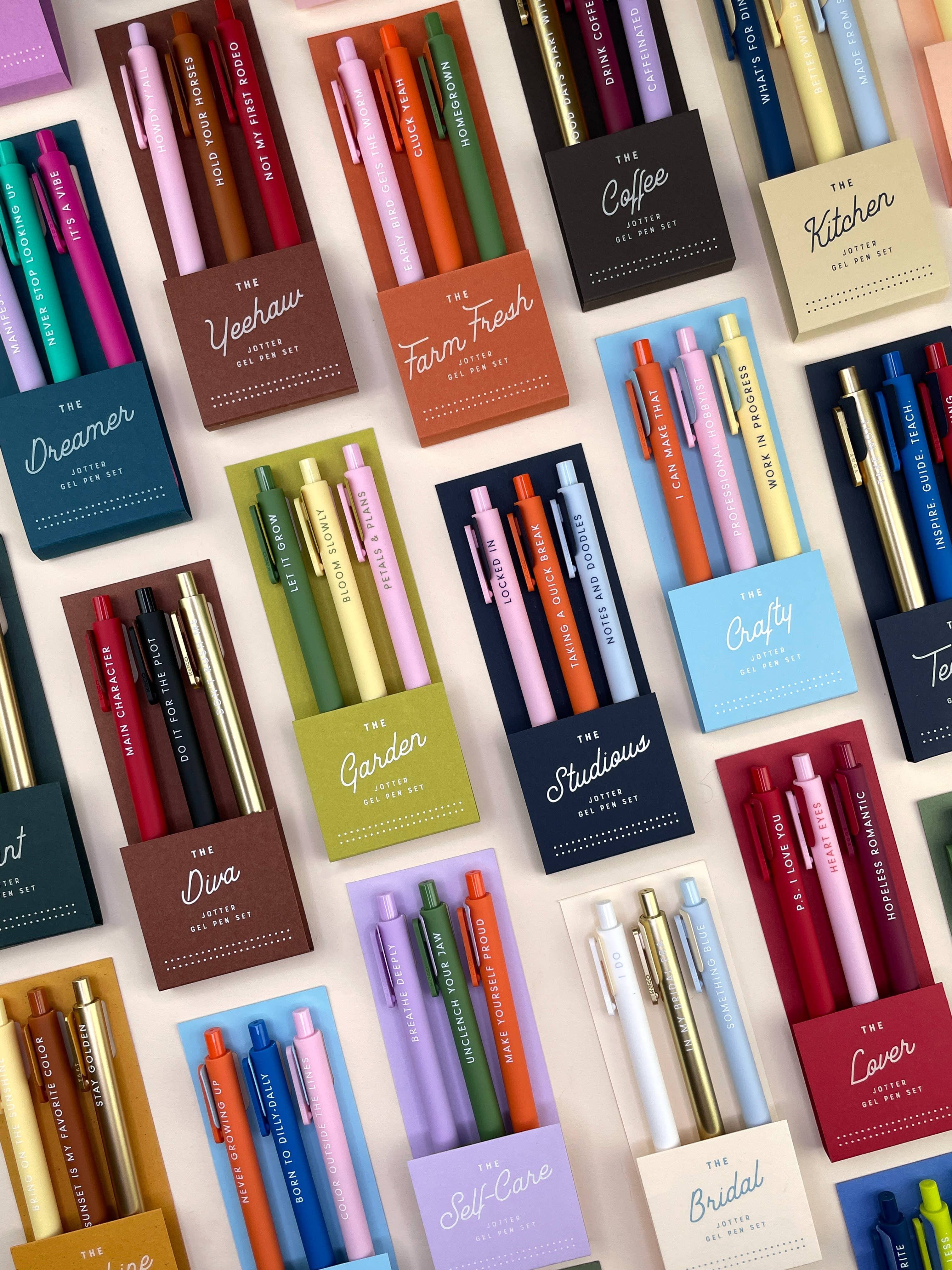 Garden Jotter Gel Pens