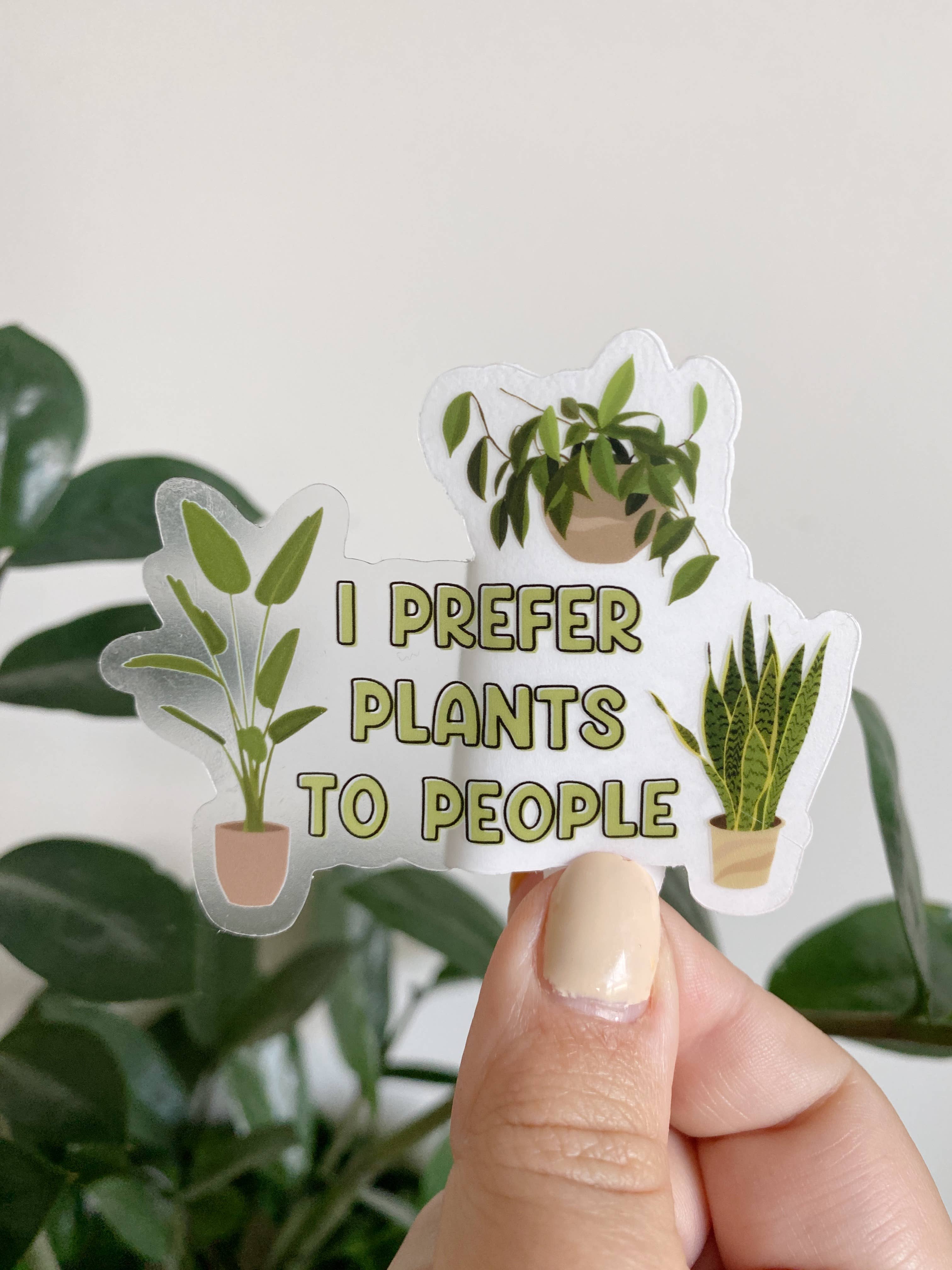 The Plant Social Clear Stickers available in Joshua Tree at JT Trading Post