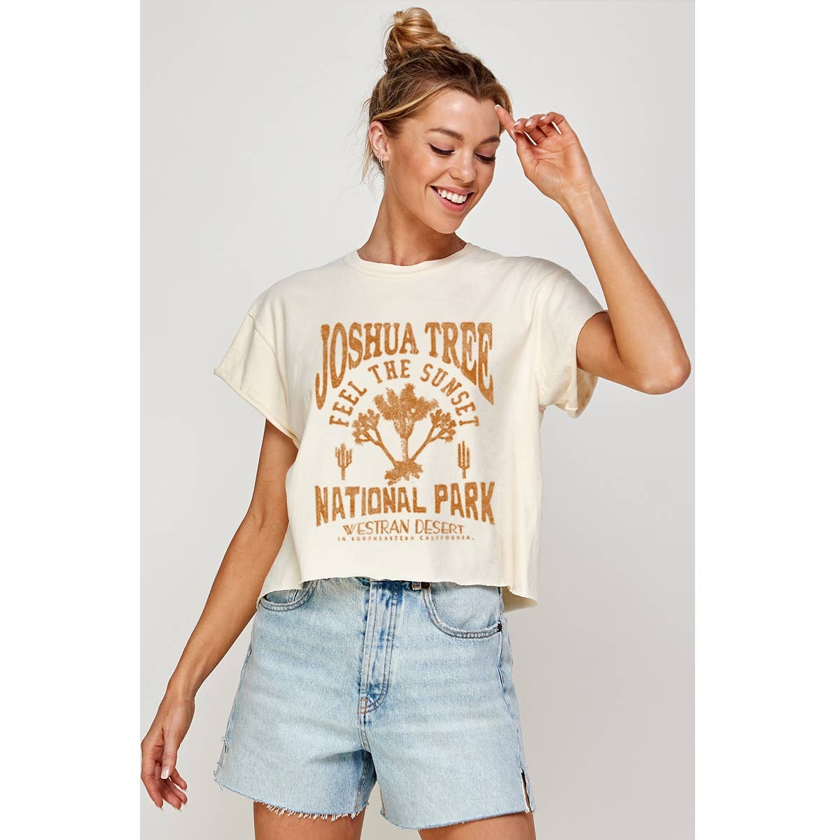 The Plant Social Joshua Tree Graphic Crop Top available in Joshua Tree at JT Trading Post