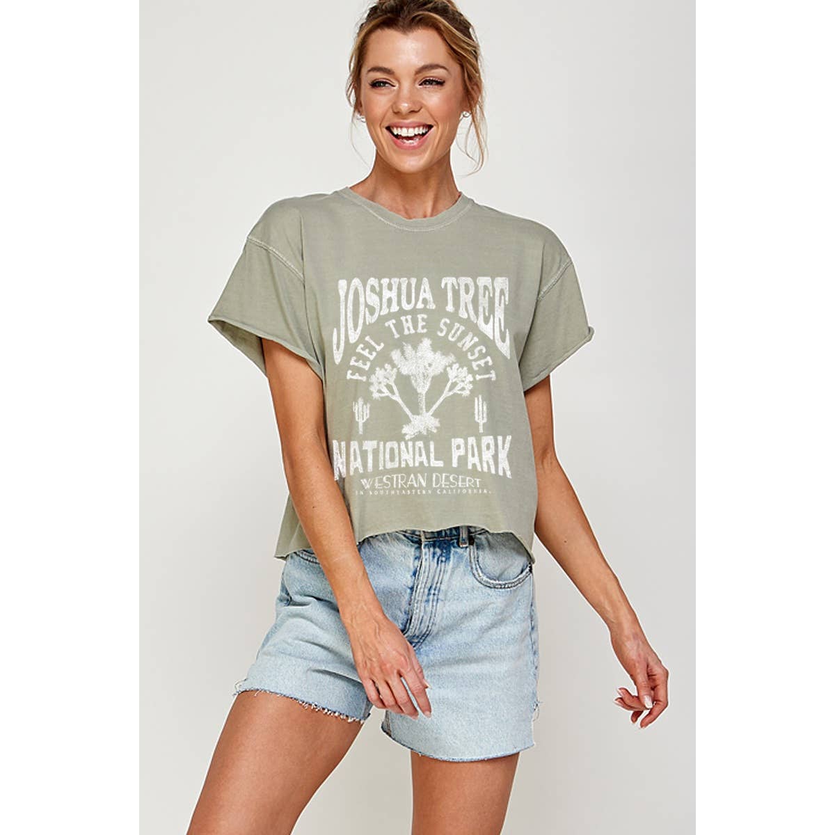 The Plant Social Joshua Tree Graphic Crop Top available in Joshua Tree at JT Trading Post