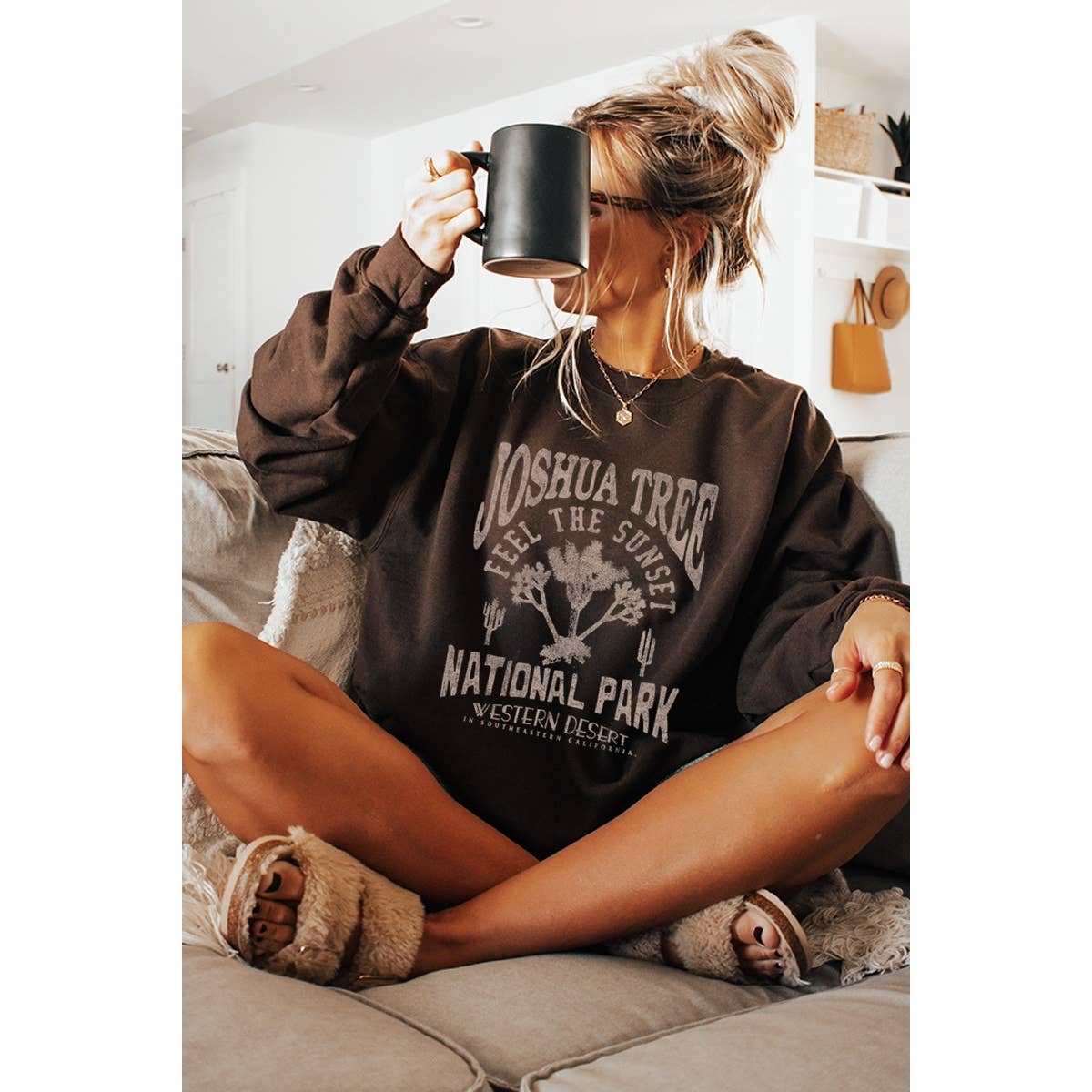 The Plant Social Joshua Tree Graphic Sweatshirt available in Joshua Tree at JT Trading Post