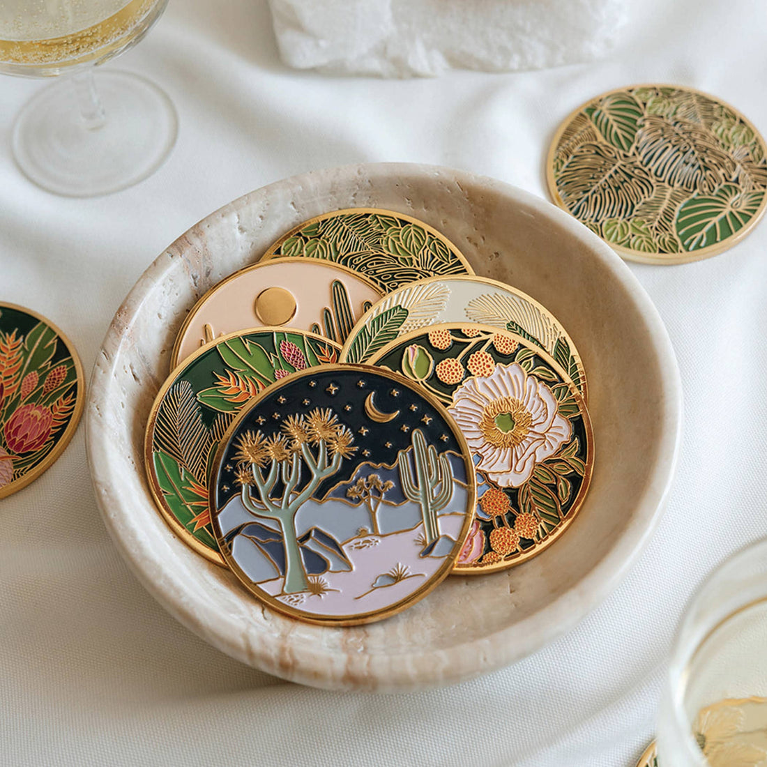 Moonlight Joshua Tree Luxe Coaster