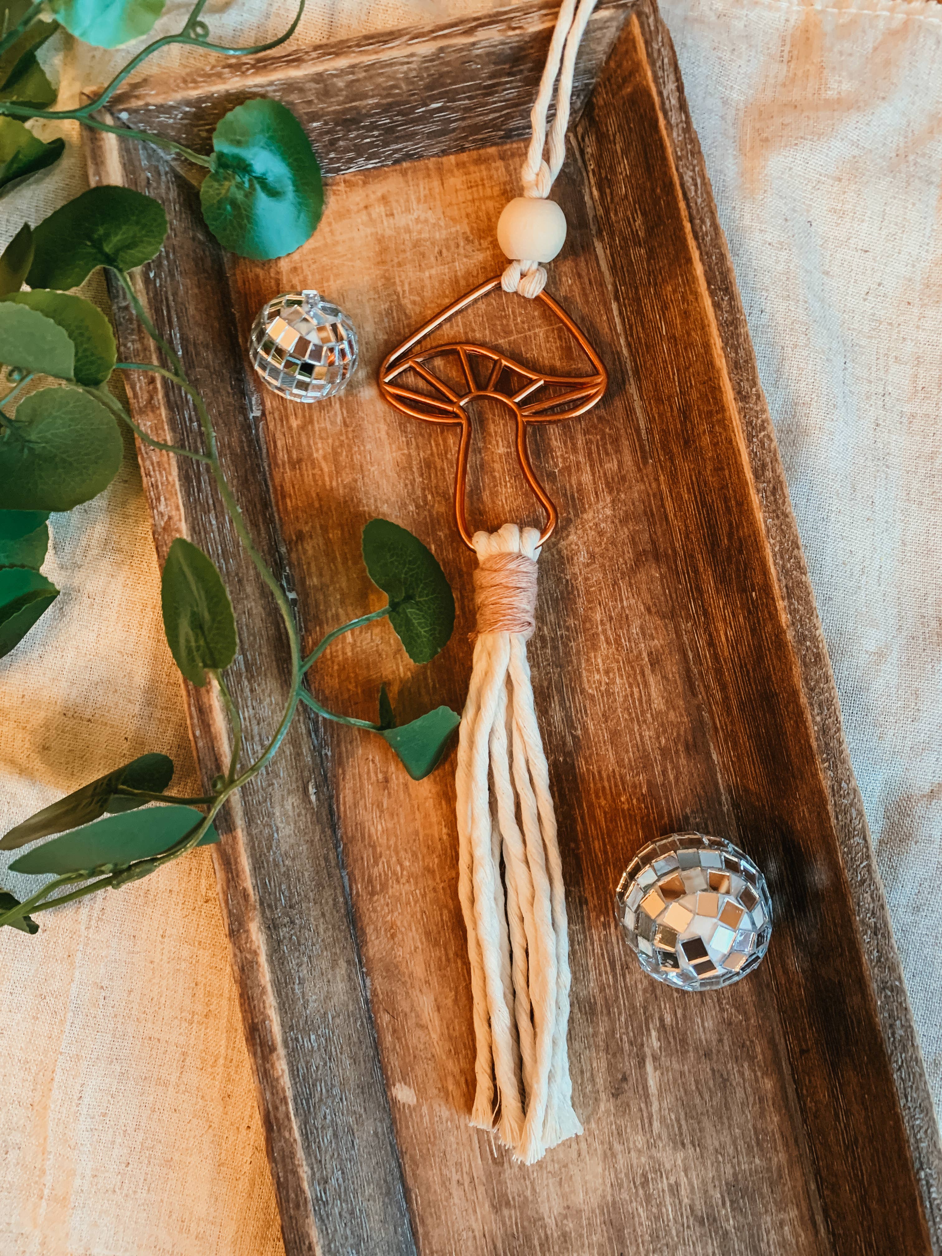 The Plant Social Mushroom Car Charm available in Joshua Tree at JT Trading Post