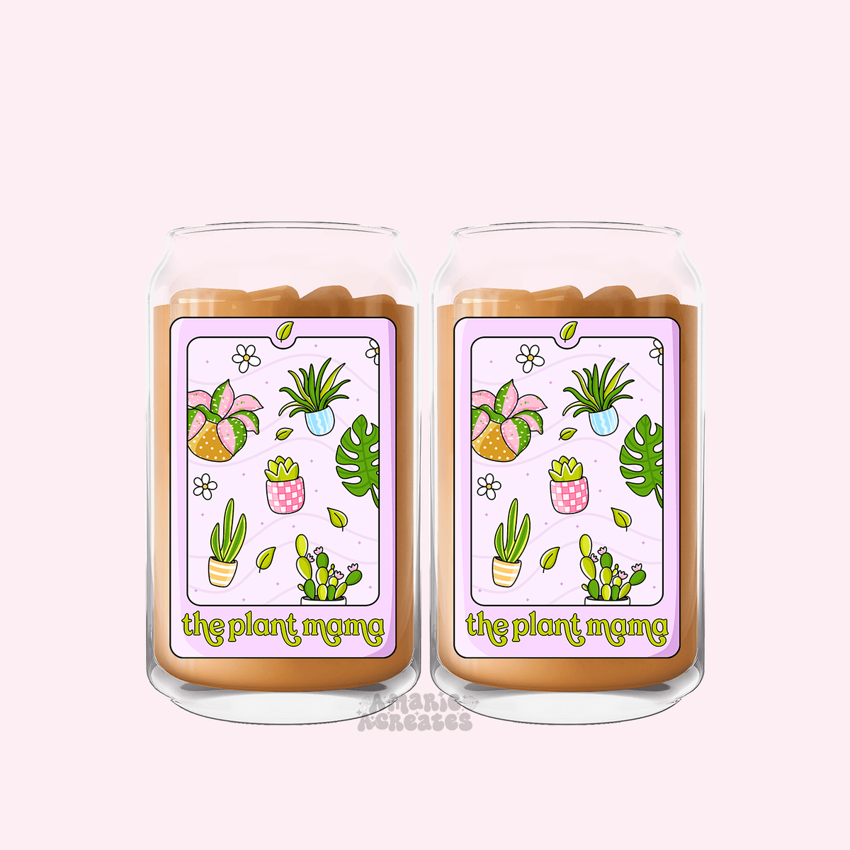 The Plant Social Western Vibes Glass Cup available in Joshua Tree at JT Trading Post