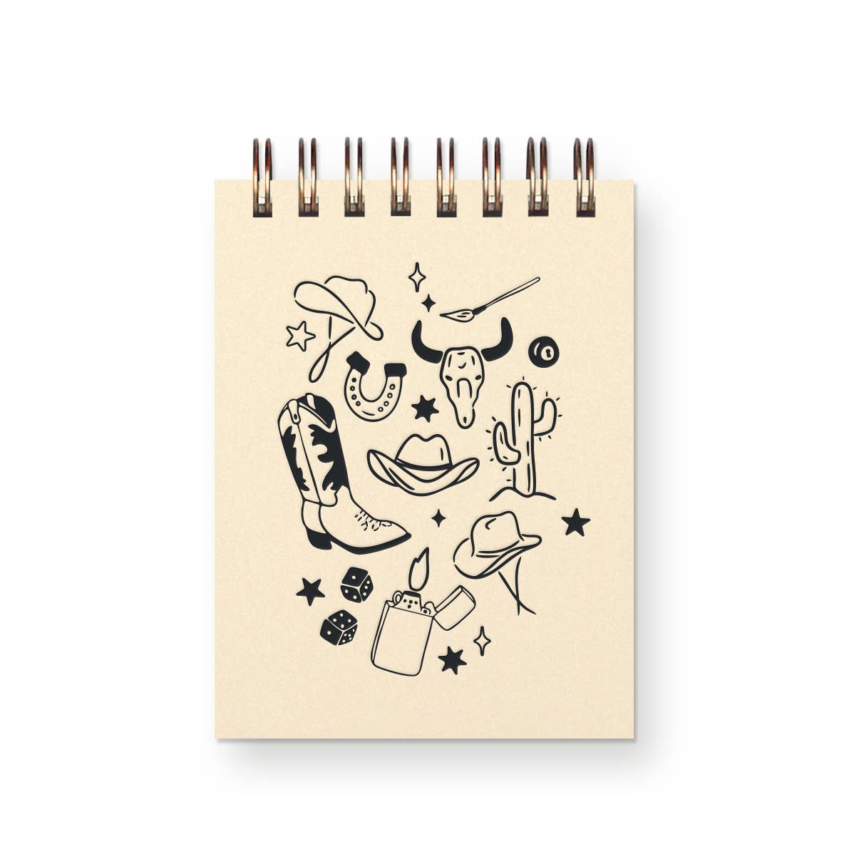 The Plant Social Western Doodle Mini Jotter Notebook available in Joshua Tree at JT Trading Post