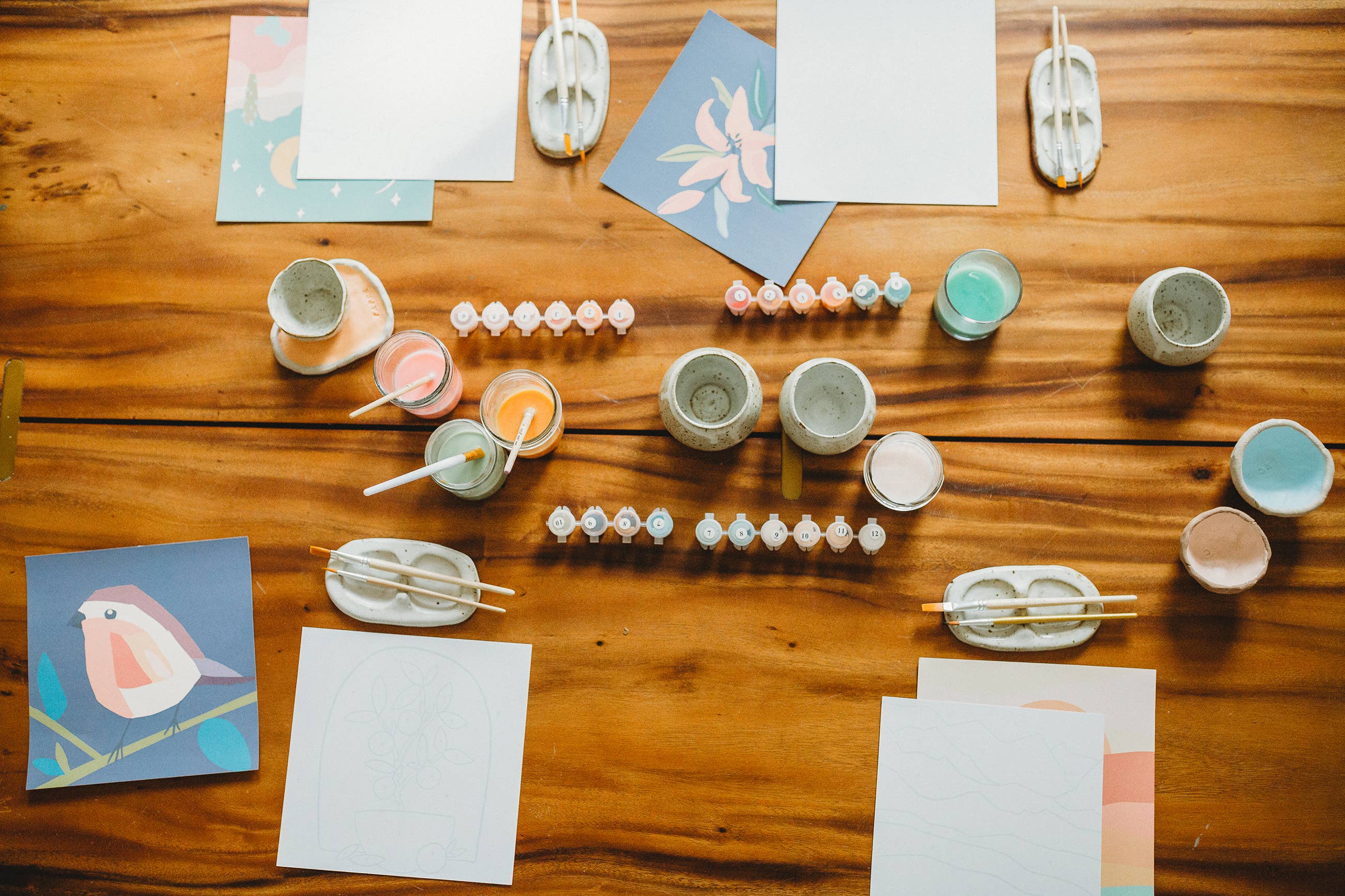 The Plant Social Zen Desert Meditative Art Paint by Number Kit + Easel available in Joshua Tree at JT Trading Post