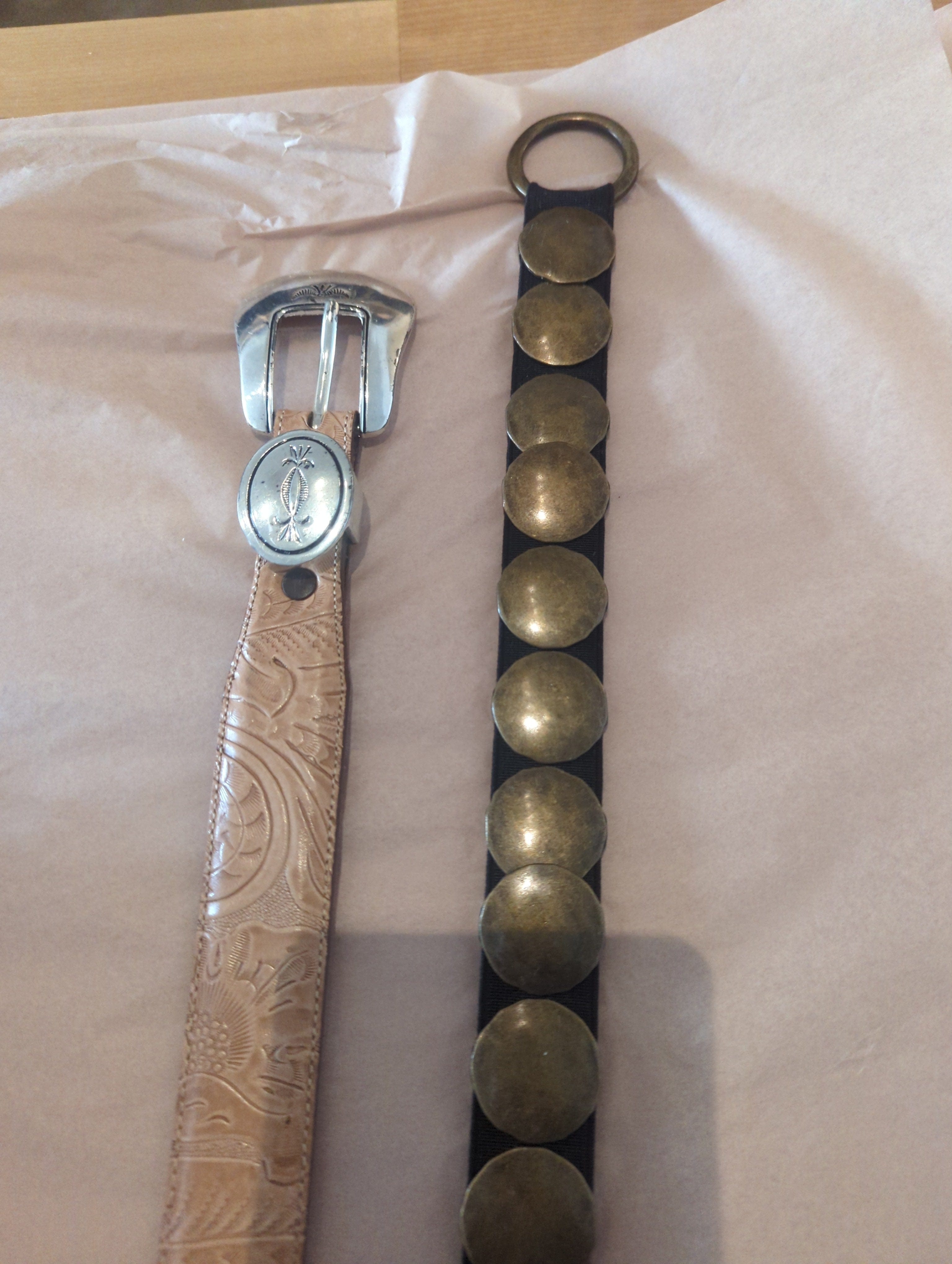 Venus Of The Desert 39 leather belt available in Joshua Tree at JT Trading Post