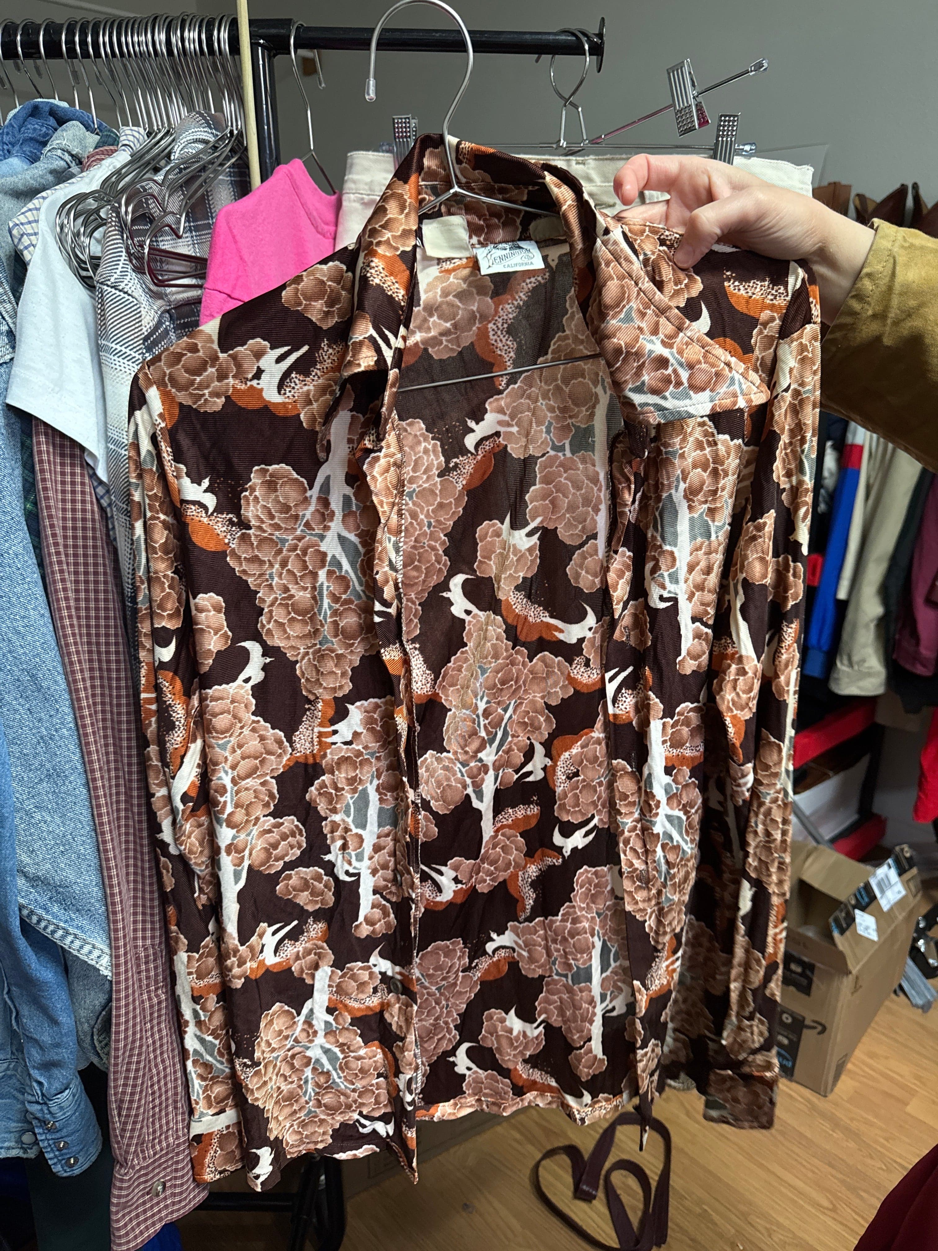 Venus Of The Desert 70s Boho Shirt available in Joshua Tree at JT Trading Post