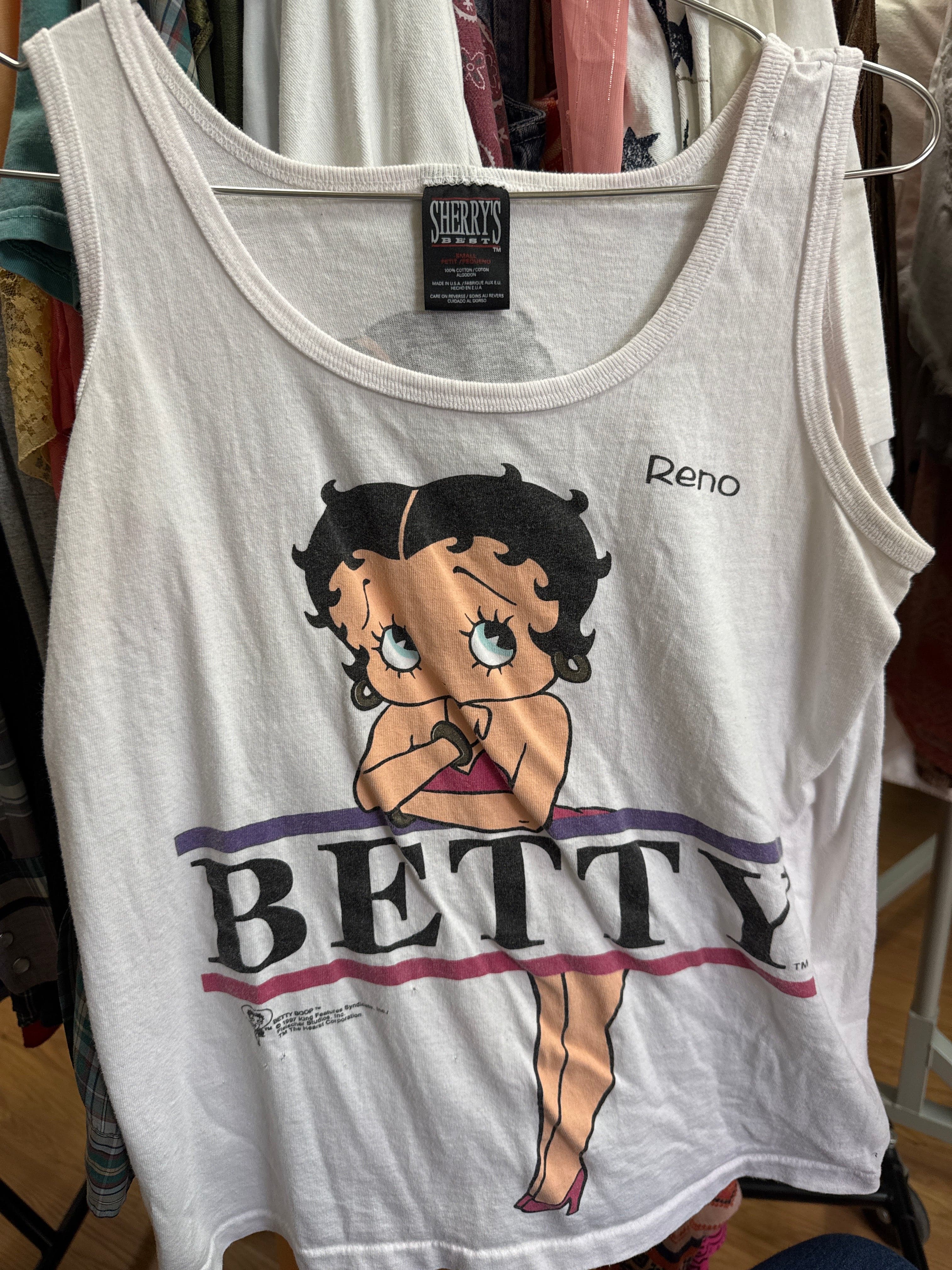 Venus Of The Desert 90s USA Betty Boop Reno Tank available in Joshua Tree at JT Trading Post