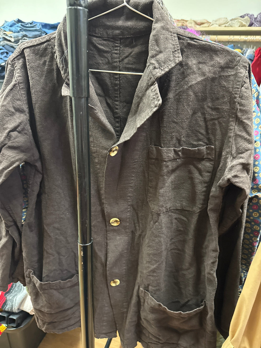 Venus Of The Desert Brown Linen Shacket available in Joshua Tree at JT Trading Post