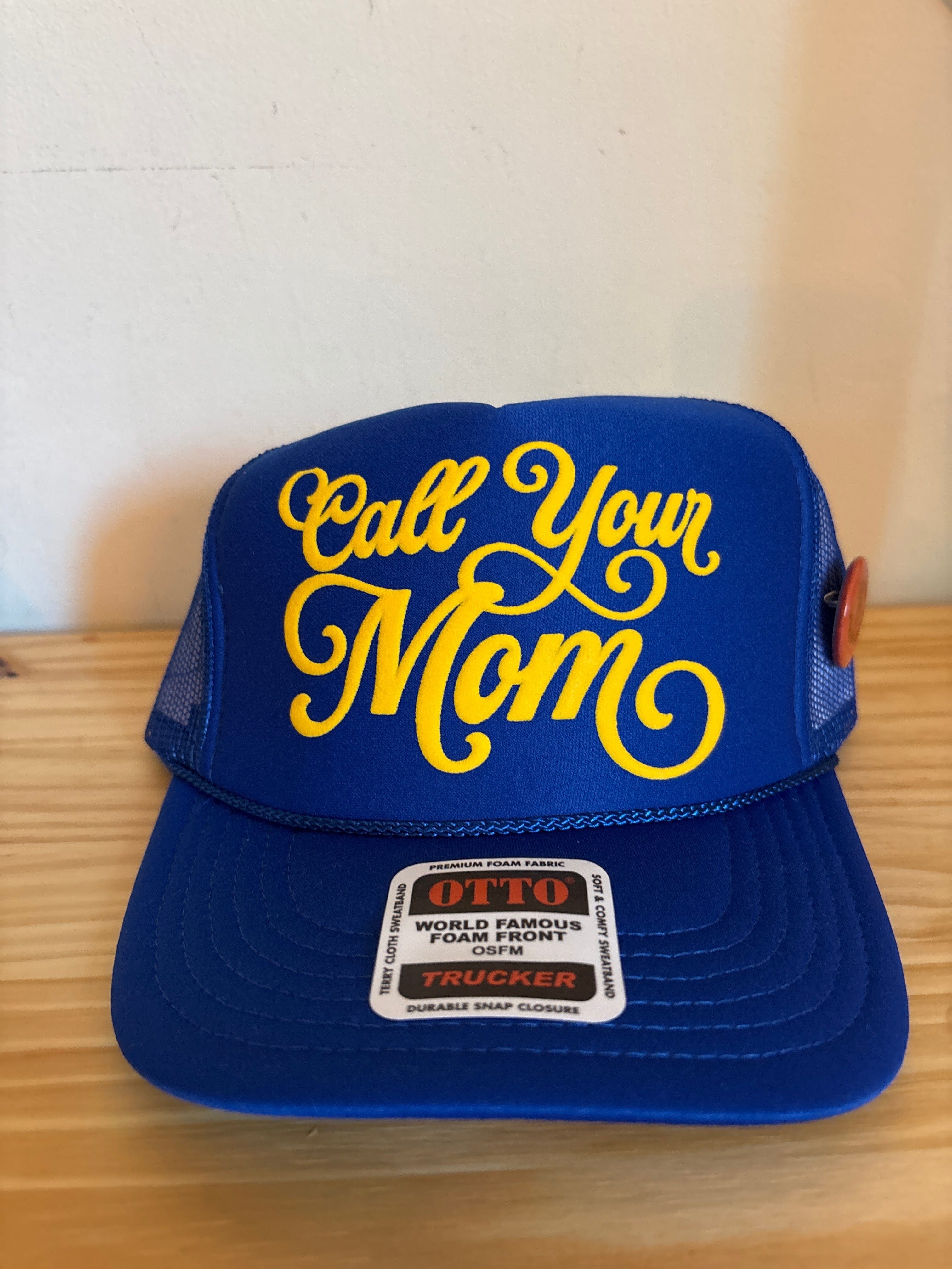 Venus Of The Desert Call Your Mom Trucker hat available in Joshua Tree at JT Trading Post