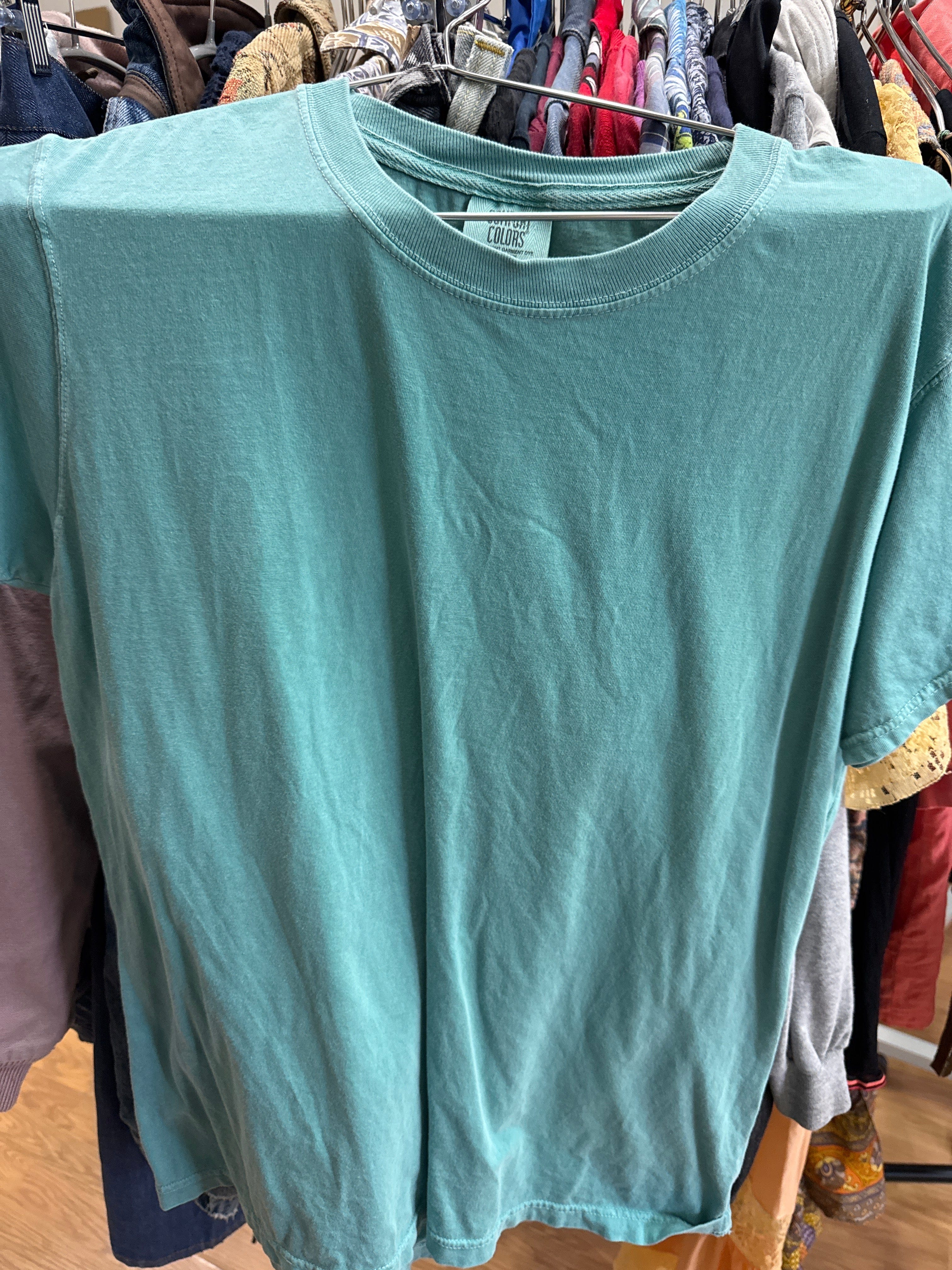 Venus Of The Desert Comfort Colors Cotton Teal Tee available in Joshua Tree at JT Trading Post