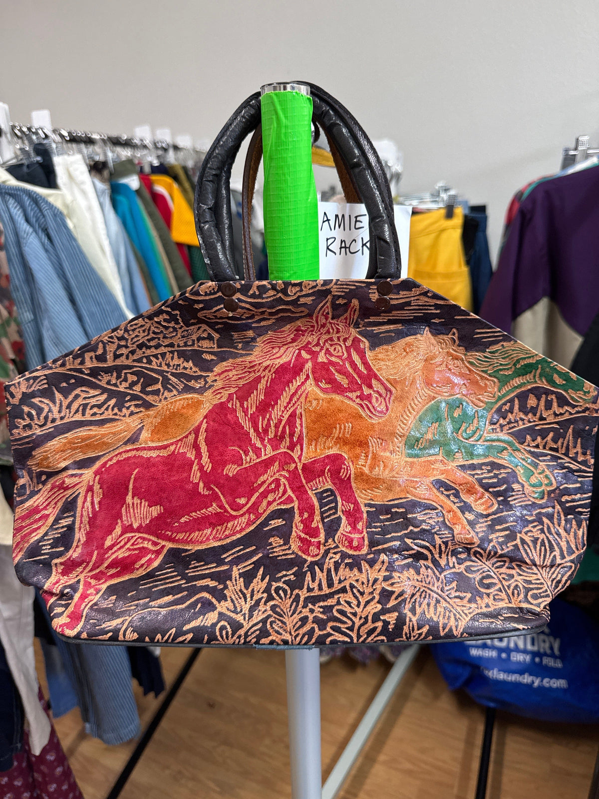 Deadstock Leather Horse Bag