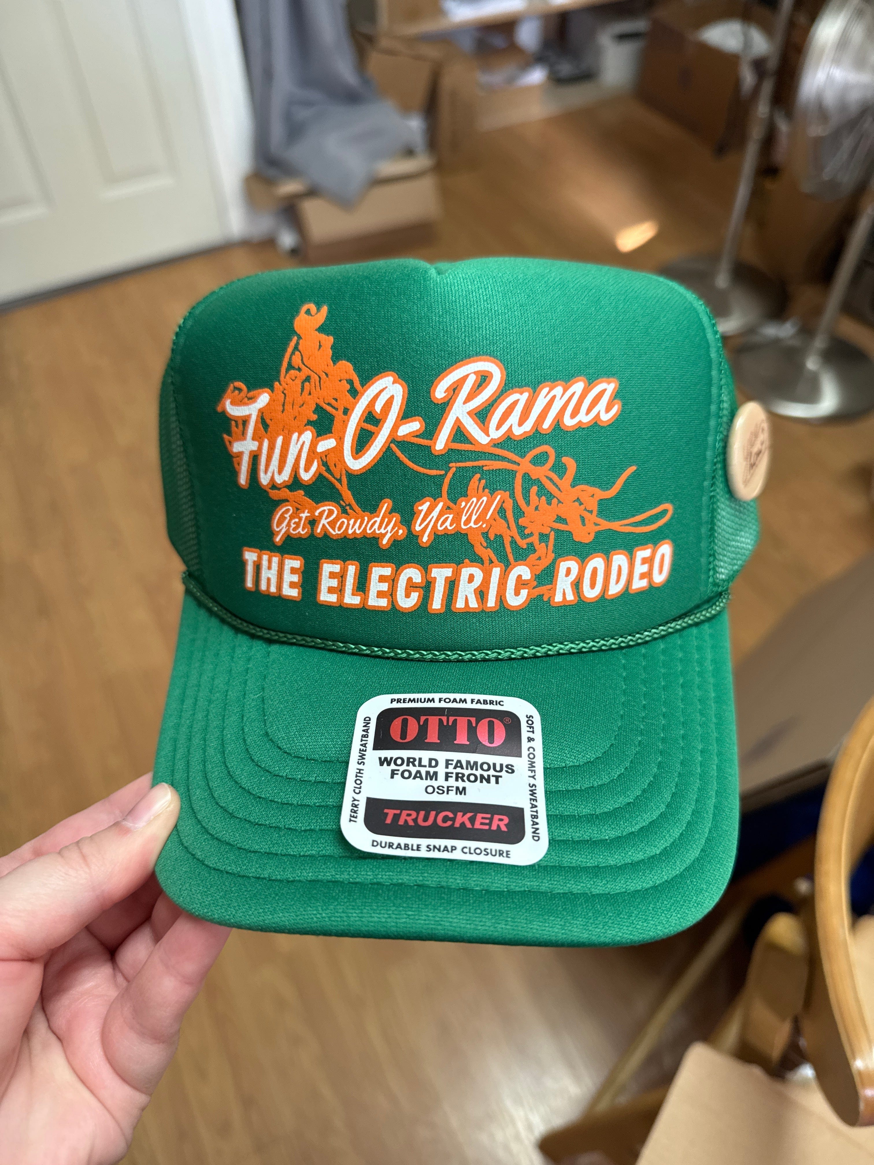 Venus Of The Desert Electric Rodeo Trucker Hat available in Joshua Tree at JT Trading Post