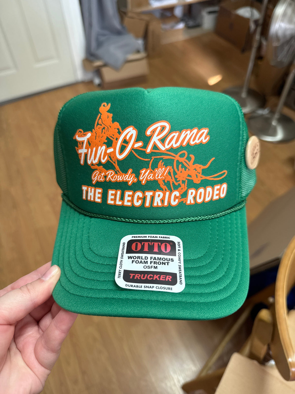 Venus Of The Desert Electric Rodeo Trucker Hat available in Joshua Tree at JT Trading Post