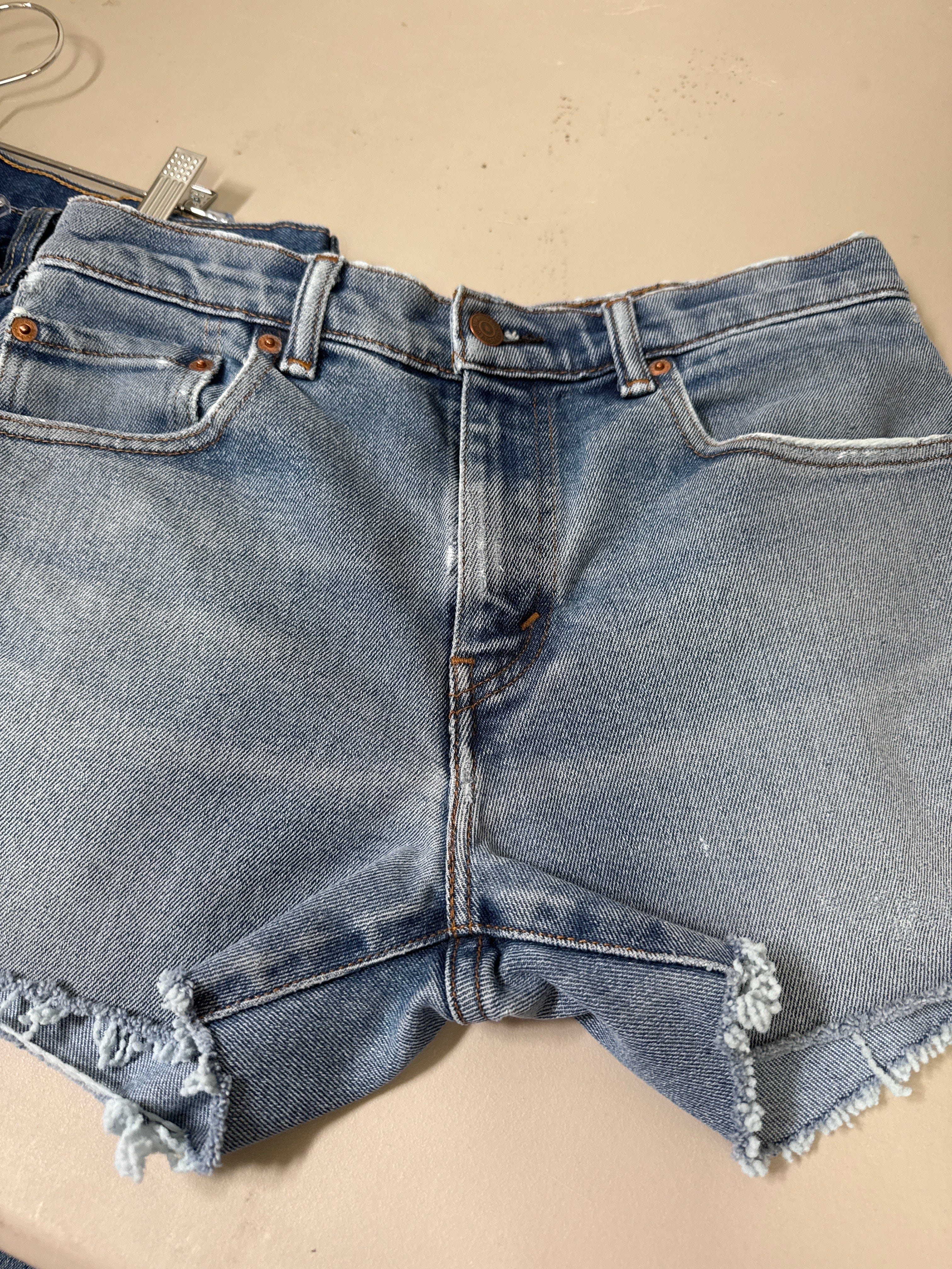 Venus Of The Desert Levis Worn Medium Wash Cutoffs available in Joshua Tree at JT Trading Post
