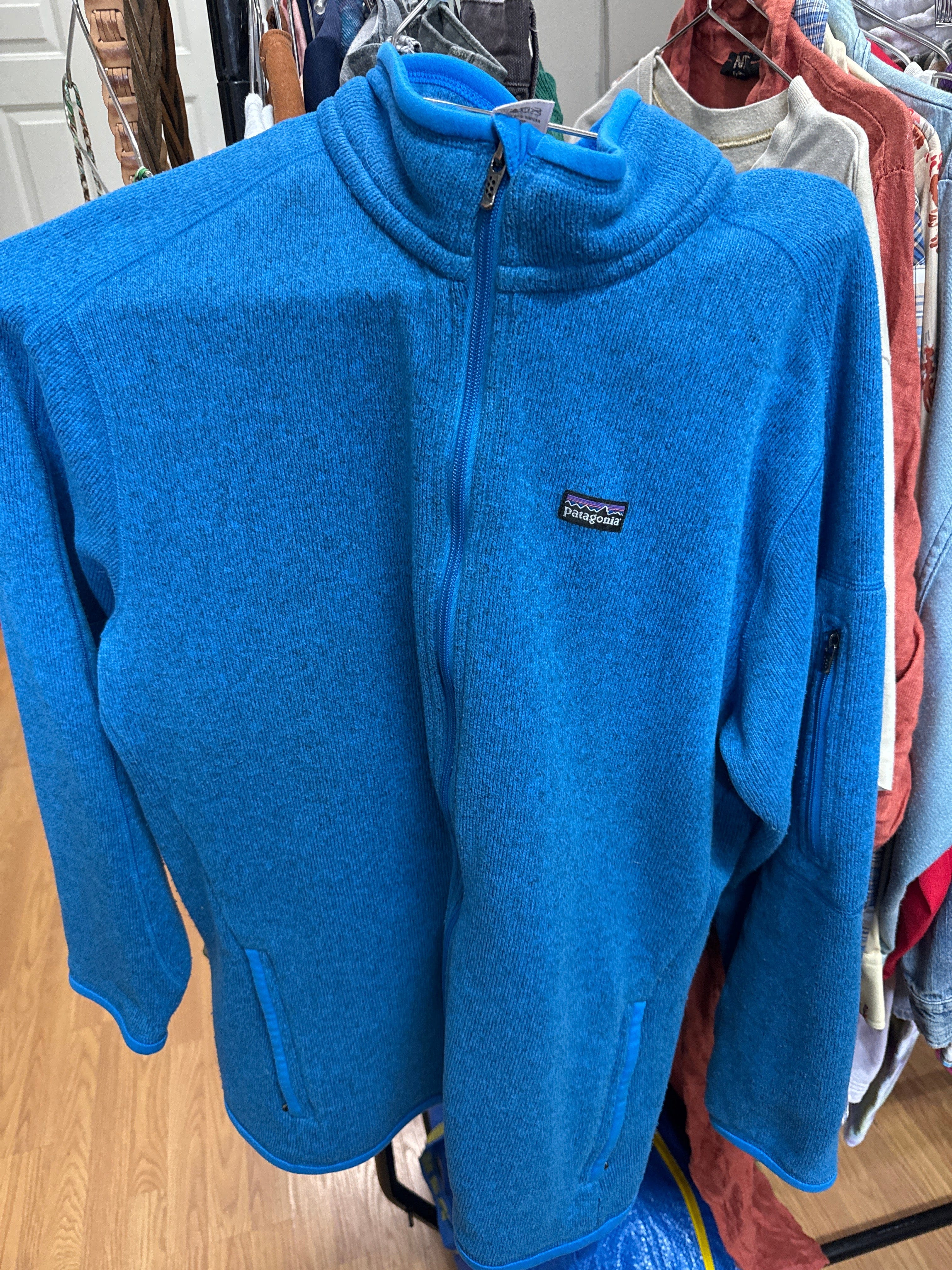 Venus Of The Desert Patagonia Blue Zip available in Joshua Tree at JT Trading Post