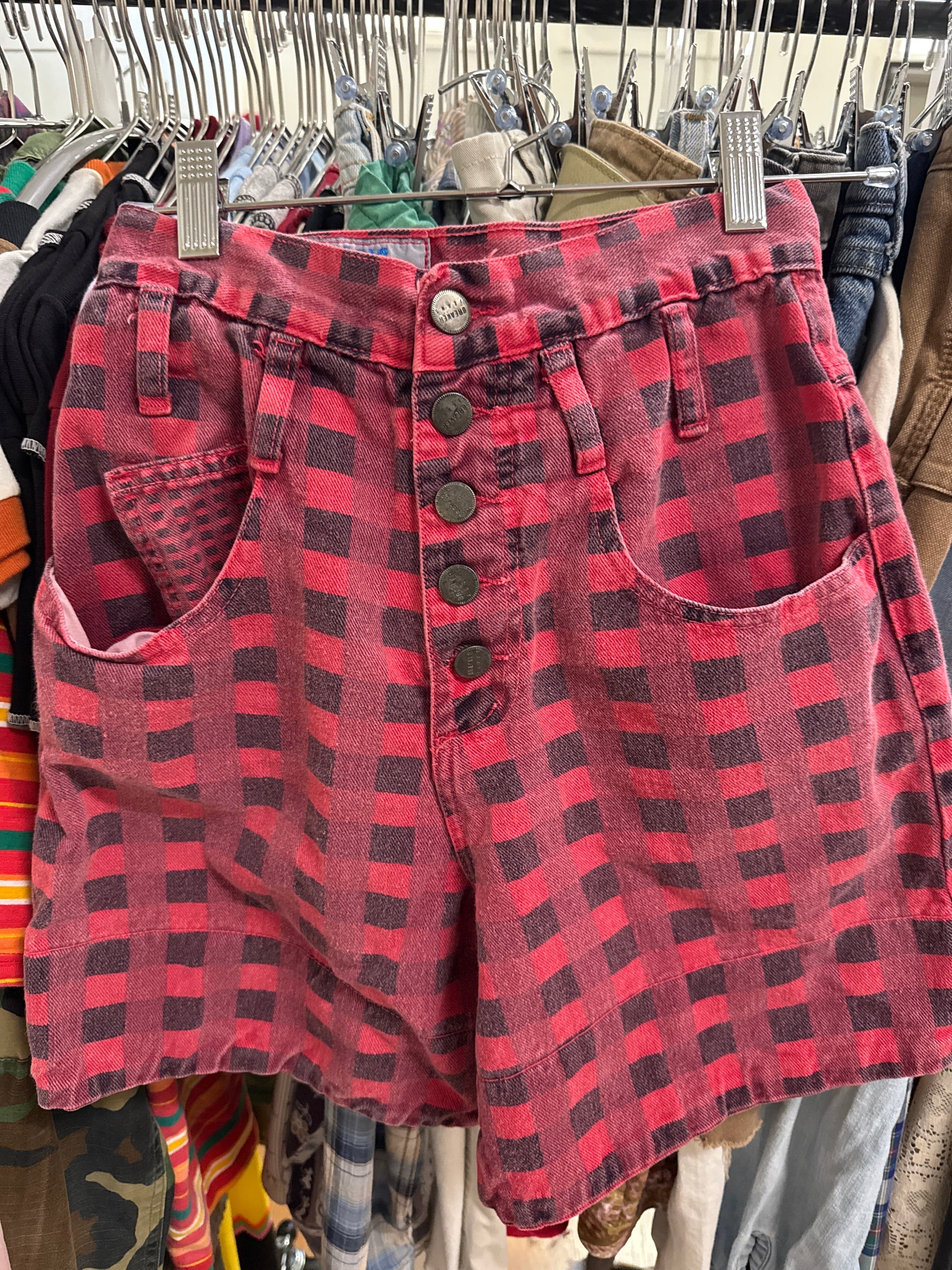Venus Of The Desert Vtg Basic Blues Red Blk Shorts available in Joshua Tree at JT Trading Post