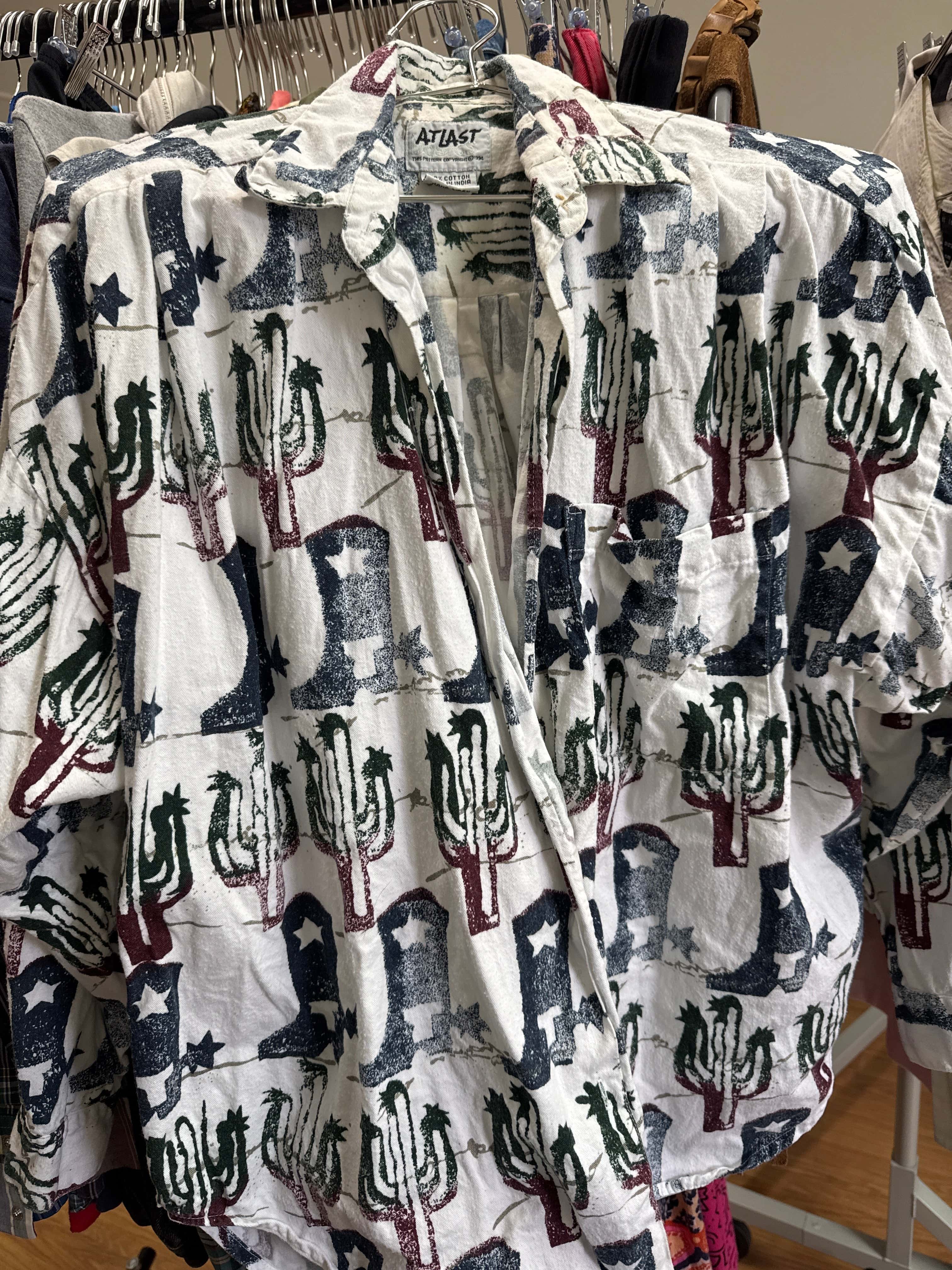 Venus Of The Desert Vtg Cactus Cowboy Boot Shirt available in Joshua Tree at JT Trading Post