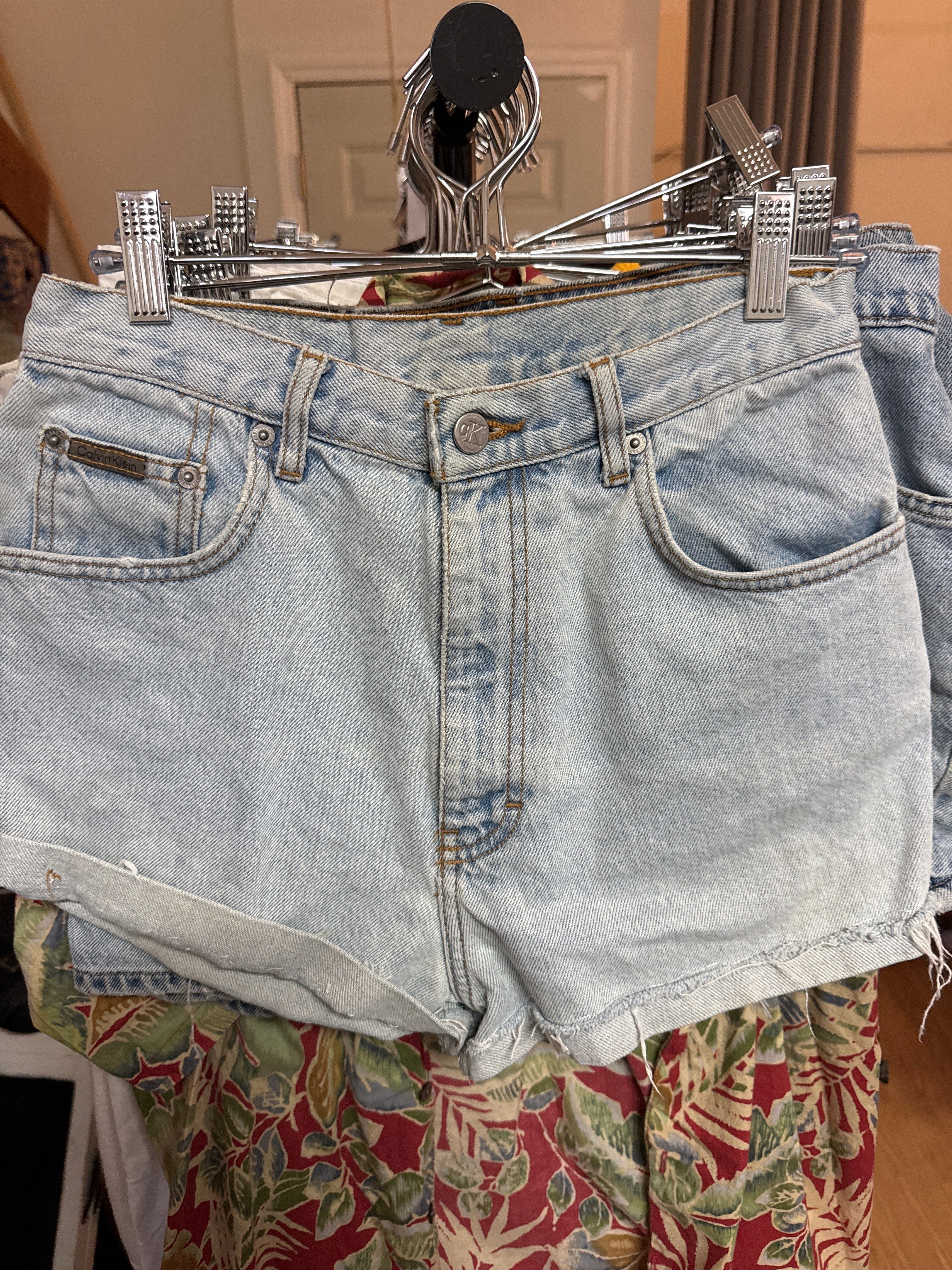 Venus Of The Desert VTG Calvin Denim Cuff Shorts Sz8 available in Joshua Tree at JT Trading Post
