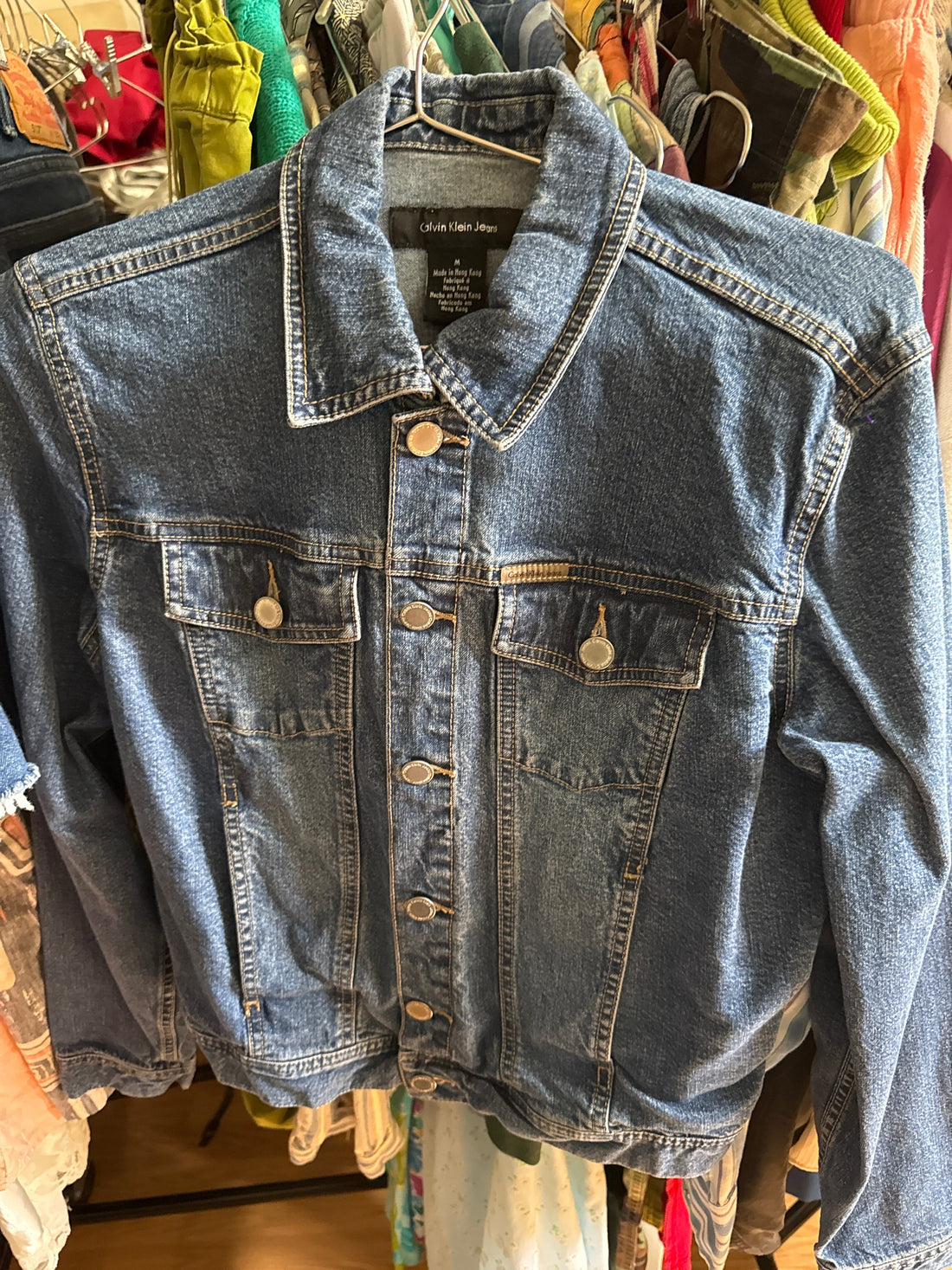 Venus Of The Desert VTG Calvin K Denim Jacket available in Joshua Tree at JT Trading Post