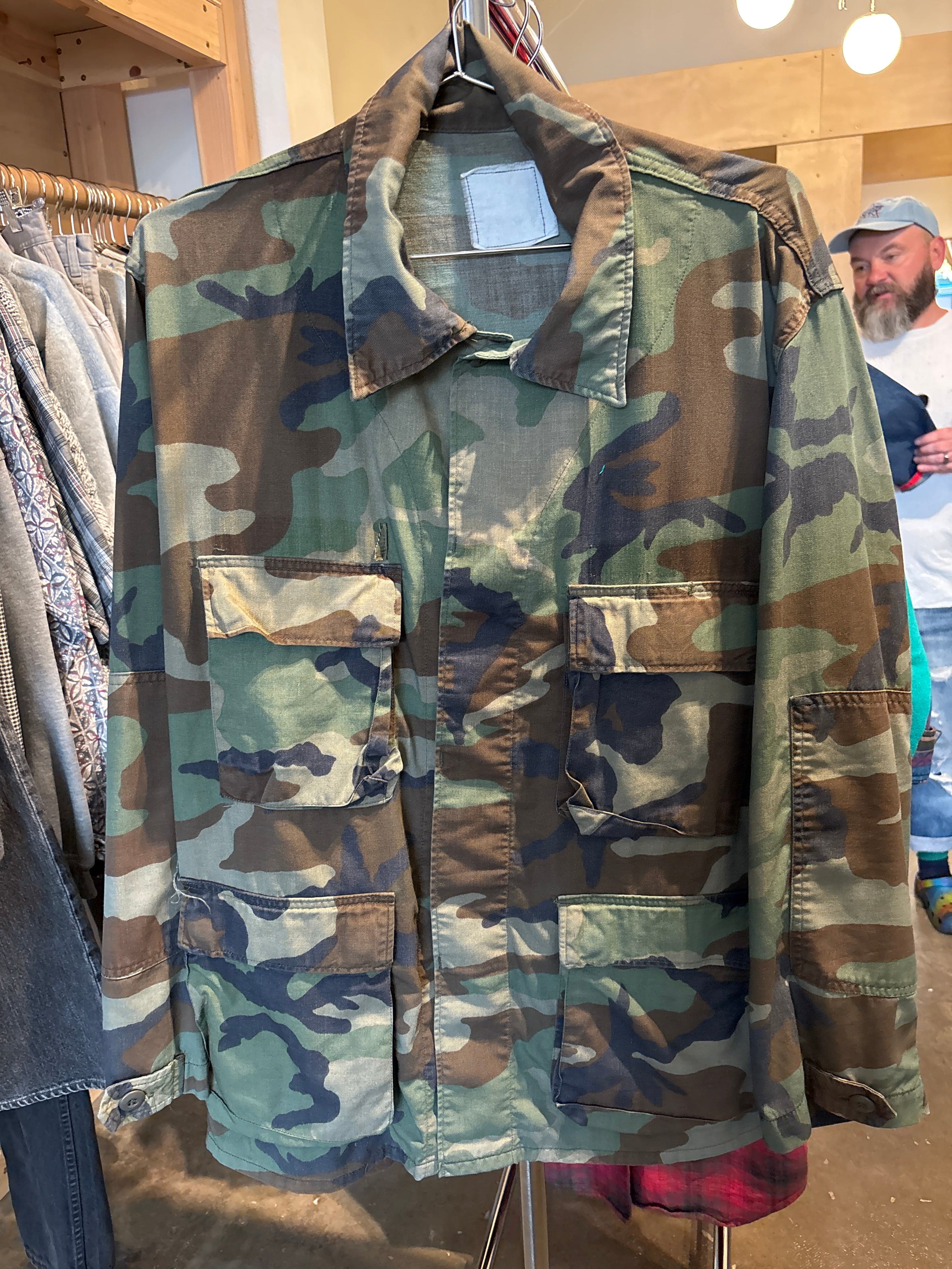 Venus Of The Desert Vtg Camo pkt military coat available in Joshua Tree at JT Trading Post