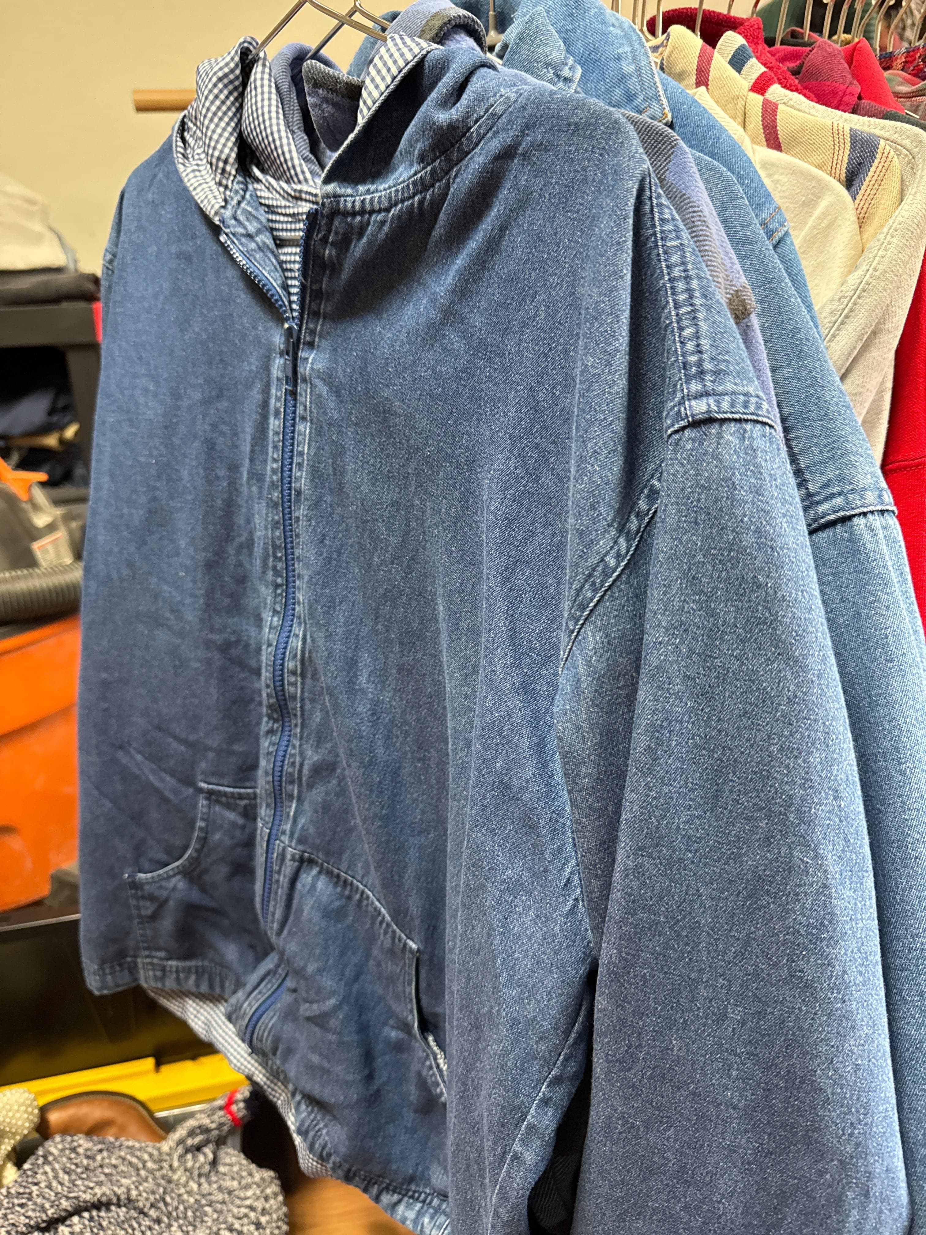 Venus Of The Desert VTG Cherokee Denim Zip Hoodie available in Joshua Tree at JT Trading Post