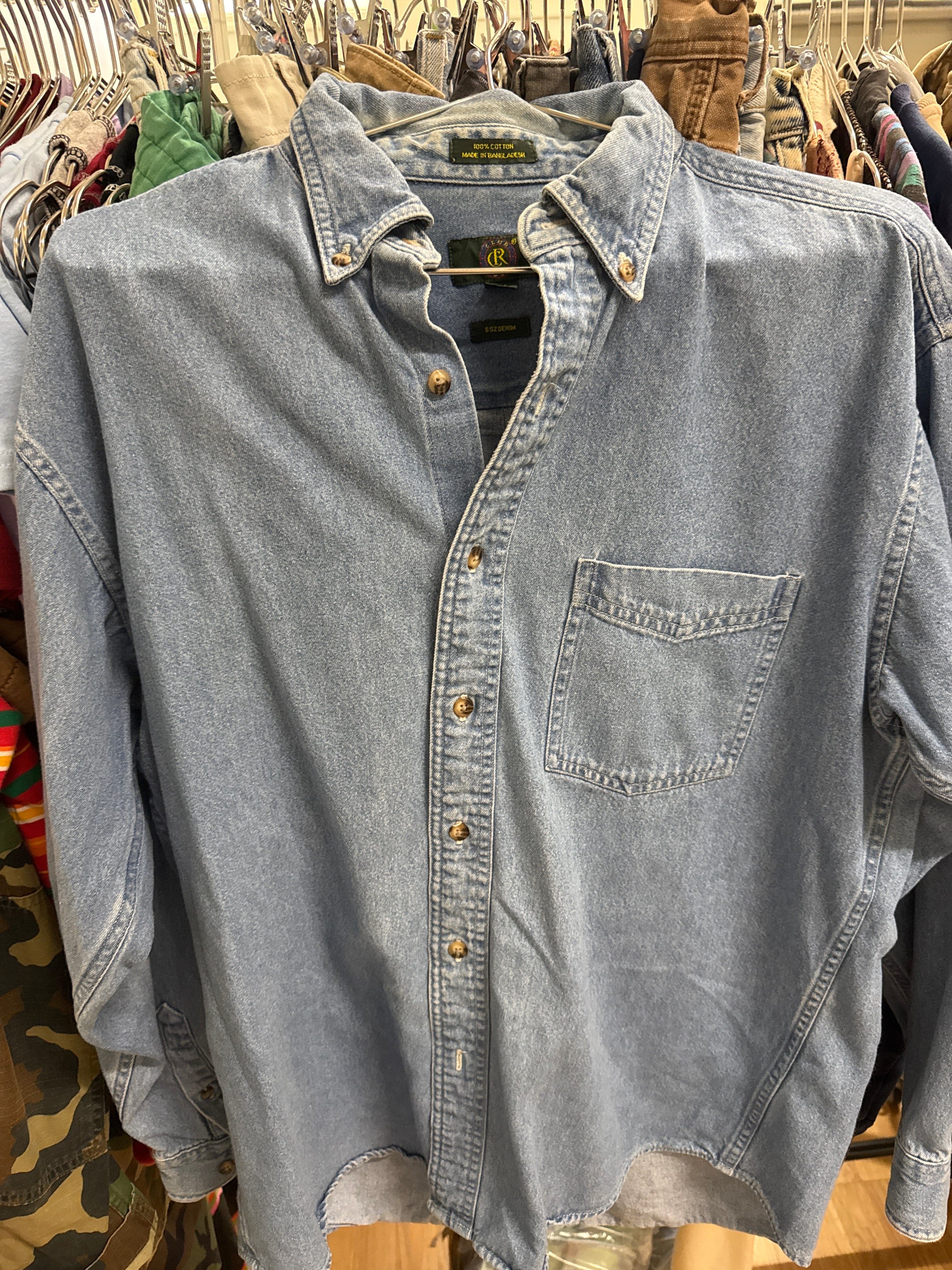 Venus Of The Desert Vtg Club Room Denim Button Down available in Joshua Tree at JT Trading Post
