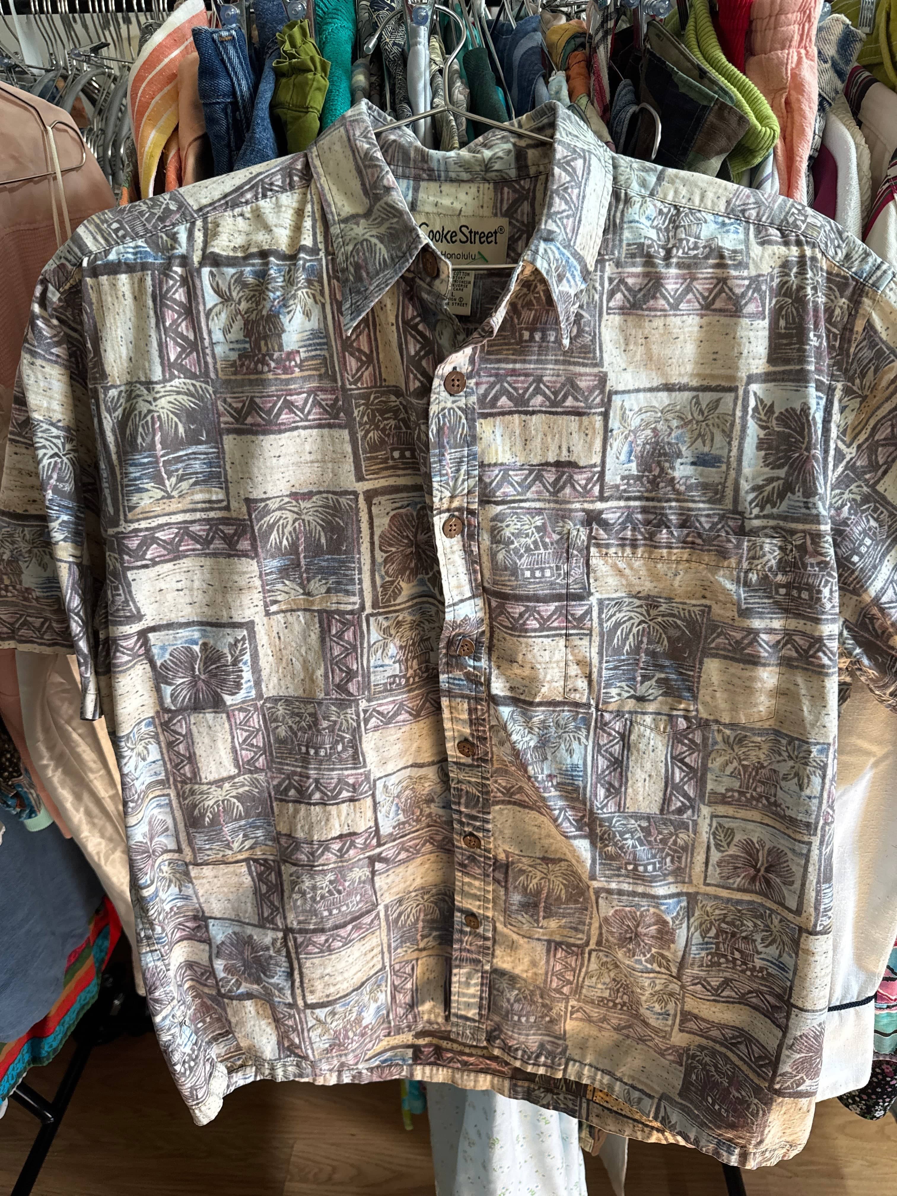 Venus Of The Desert VTG Cooke St Hawaiian Cotton Shirt available in Joshua Tree at JT Trading Post