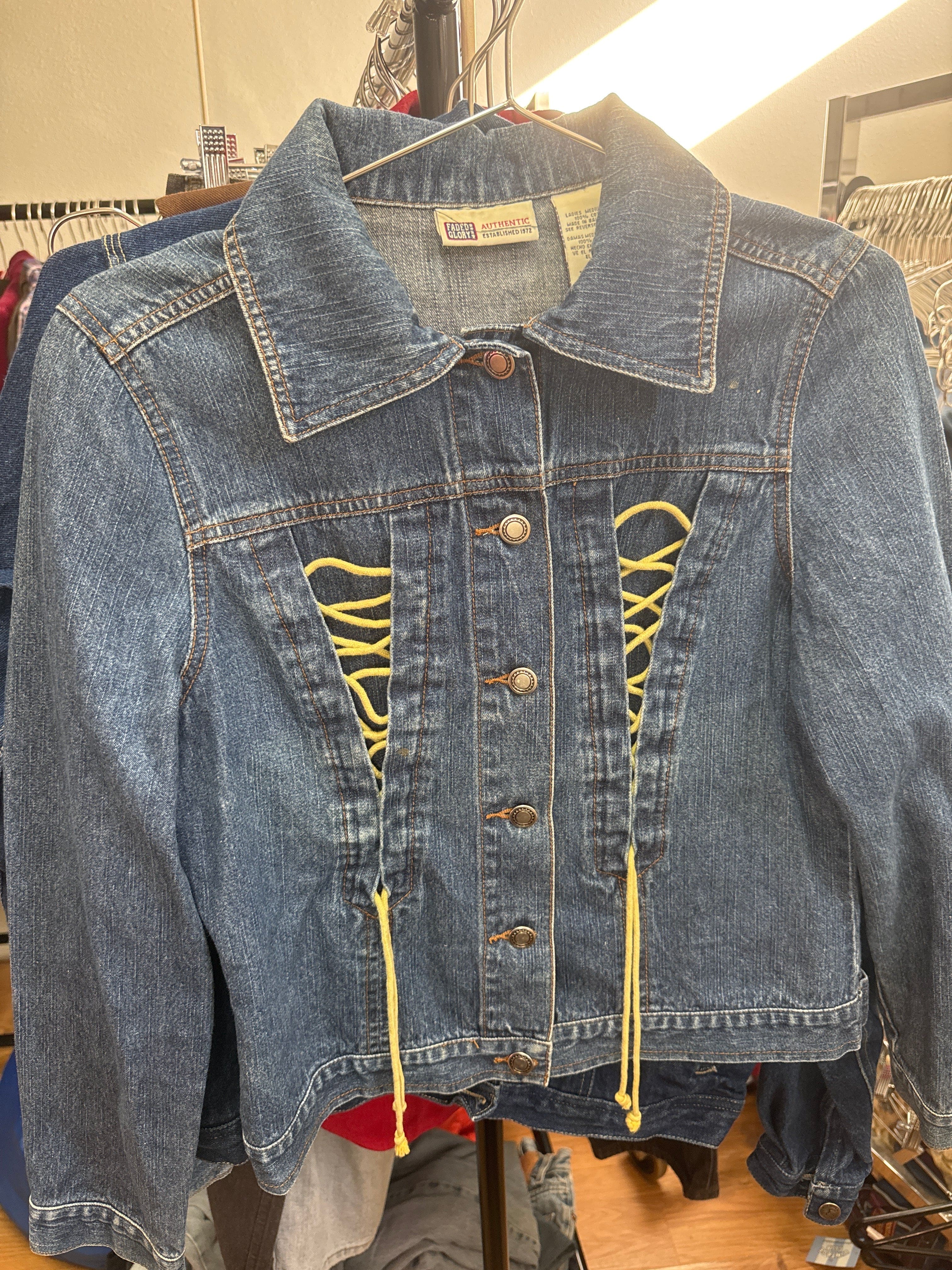Venus Of The Desert VTG Corset Ties Denim Jkt available in Joshua Tree at JT Trading Post