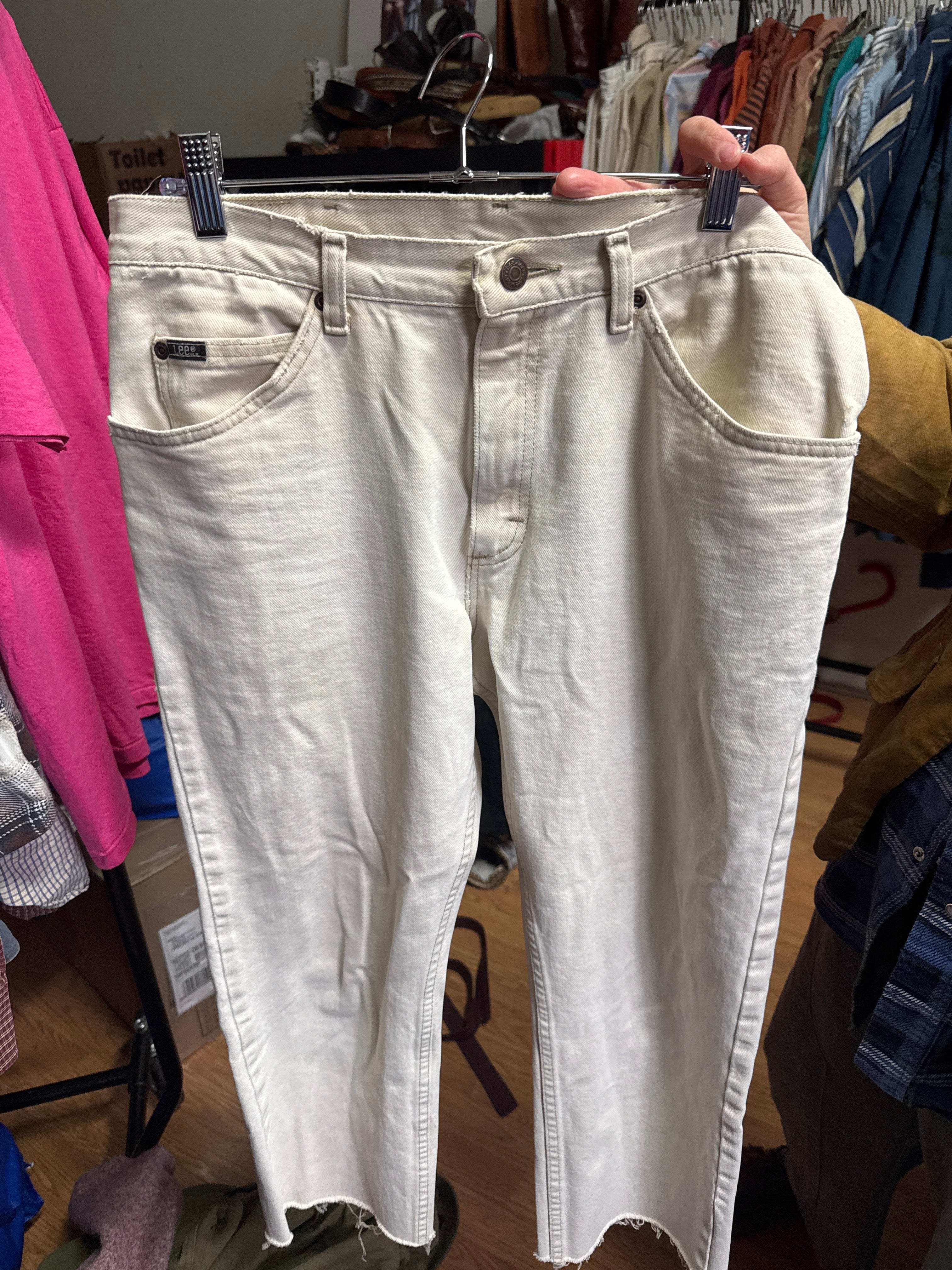 Venus Of The Desert VTG Cropped Lee Crm Denim available in Joshua Tree at JT Trading Post