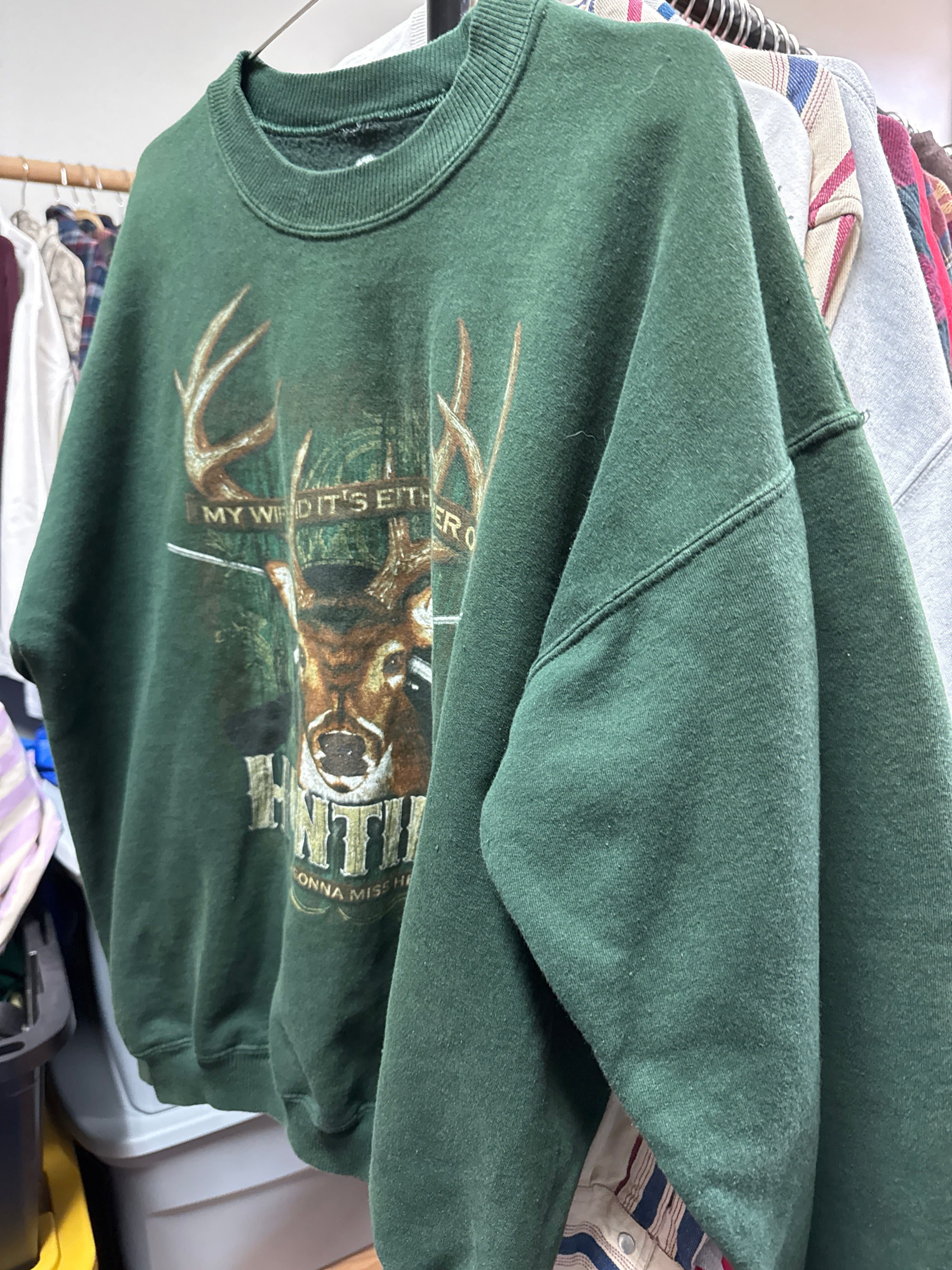 Venus Of The Desert VTG Deer Hunting Crew available in Joshua Tree at JT Trading Post