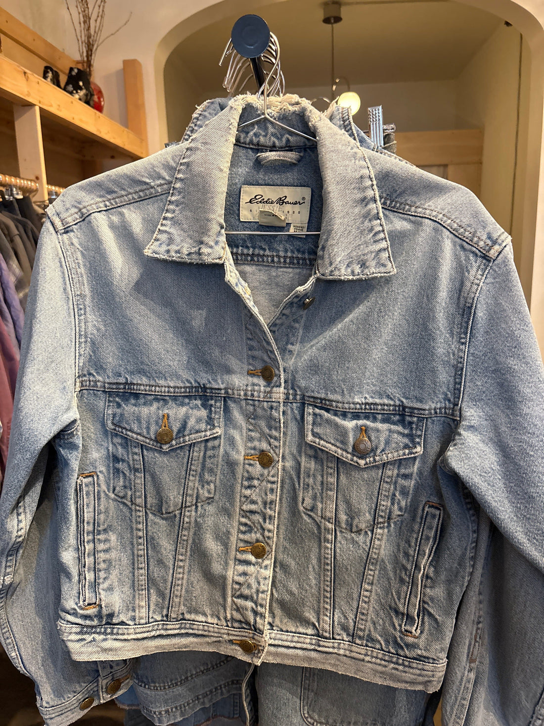 Venus Of The Desert Vtg Eddie Bauer lived in denim jacket available in Joshua Tree at JT Trading Post