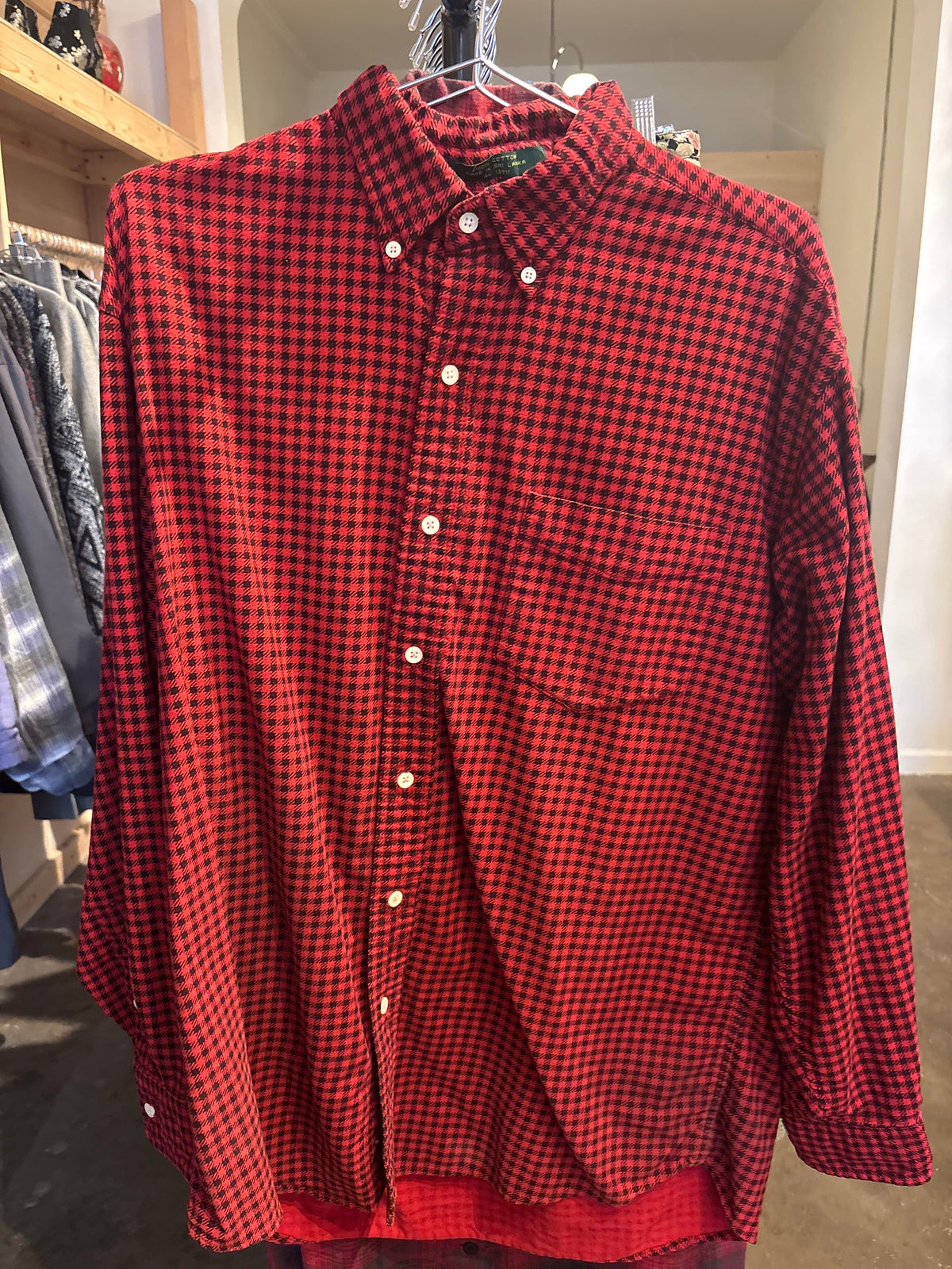 Venus Of The Desert Vtg Embassy row herringbone shirt available in Joshua Tree at JT Trading Post