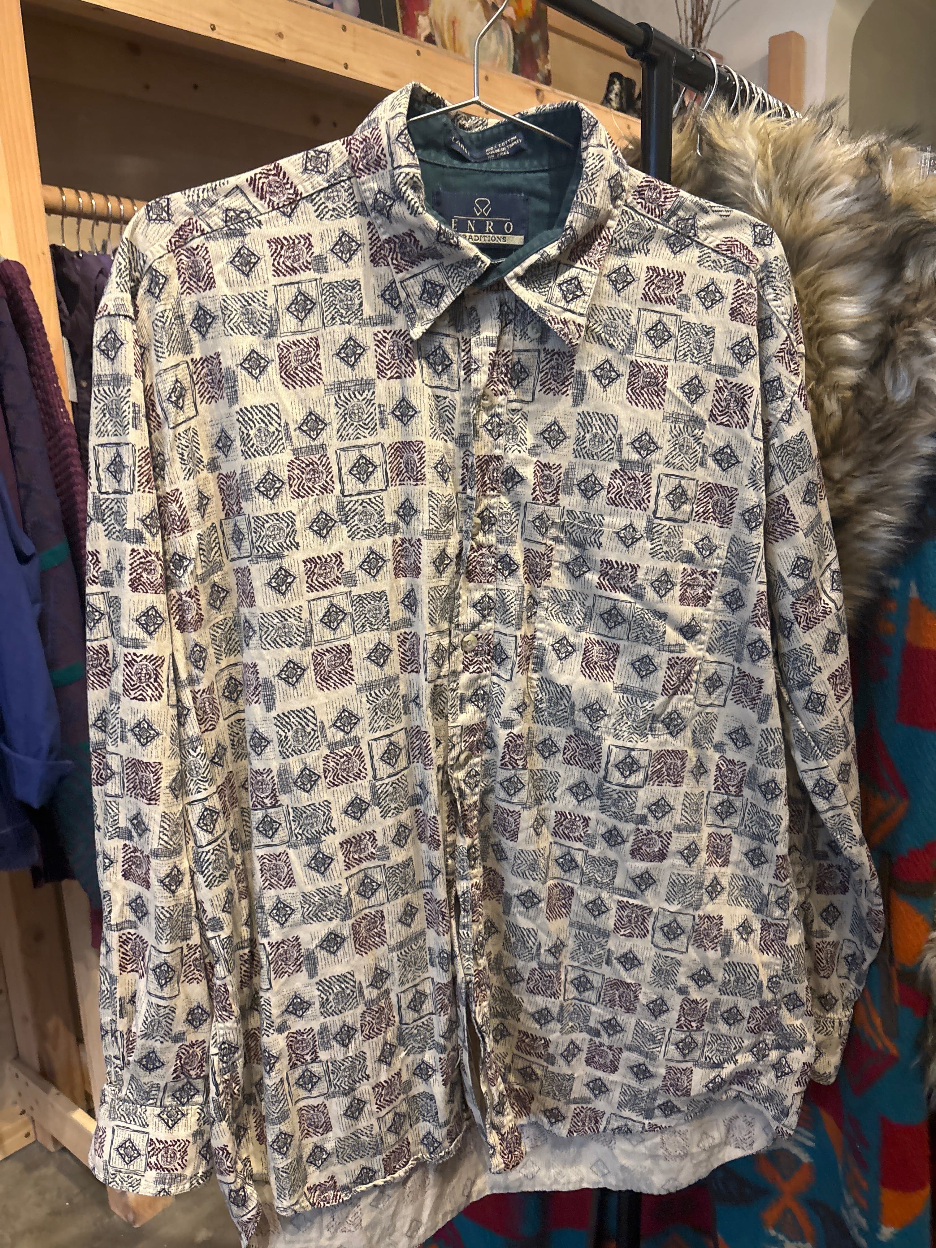 Venus Of The Desert Vtg Enro cotton pattern shirt available in Joshua Tree at JT Trading Post