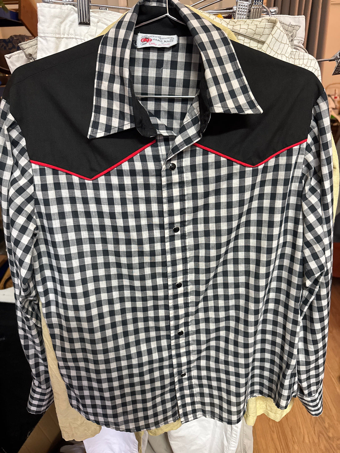 Venus Of The Desert VTG Handmade Blk Gingham Snaps available in Joshua Tree at JT Trading Post