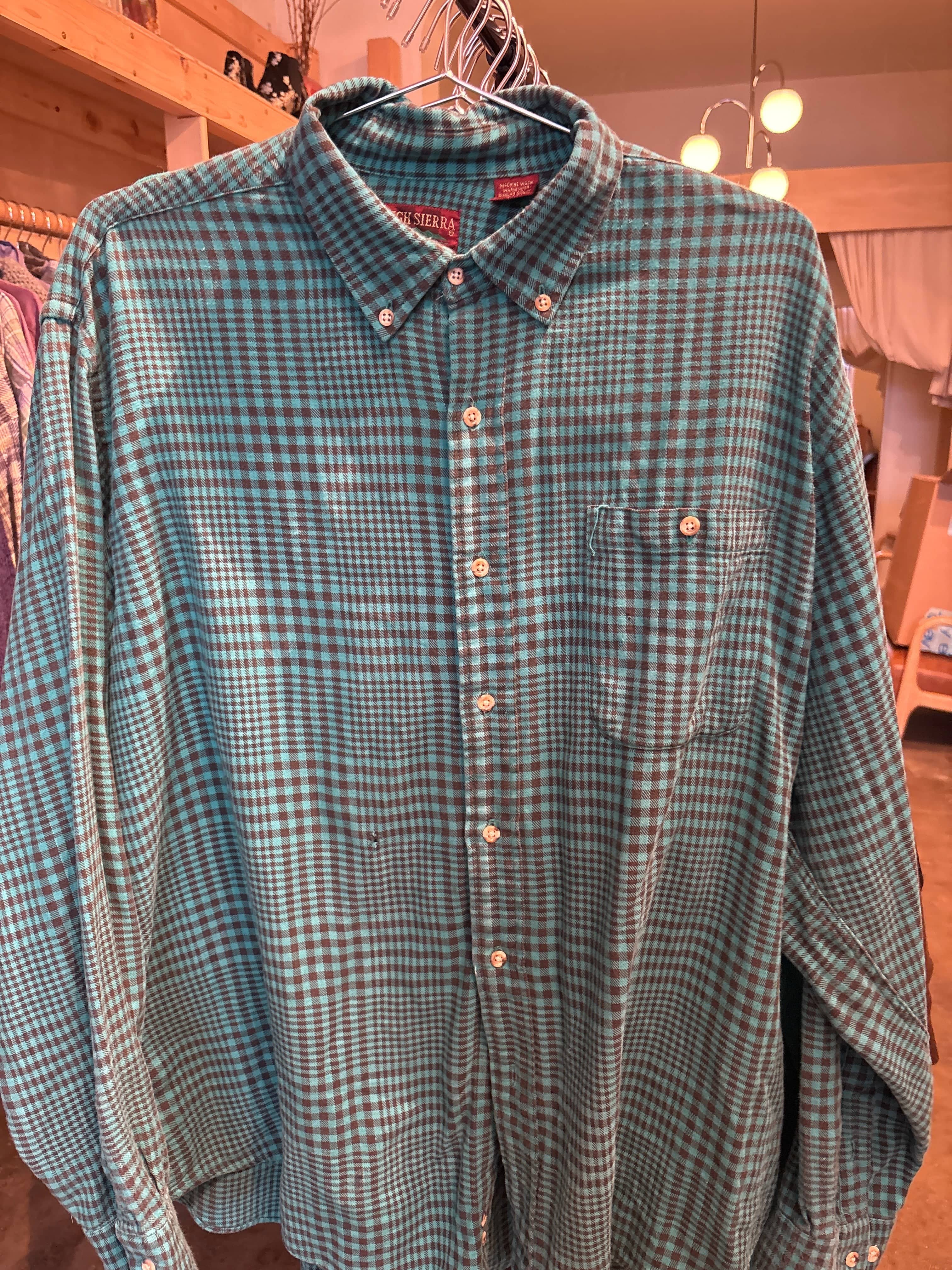 Venus Of The Desert Vtg High Sierra worn in gingham shirt available in Joshua Tree at JT Trading Post