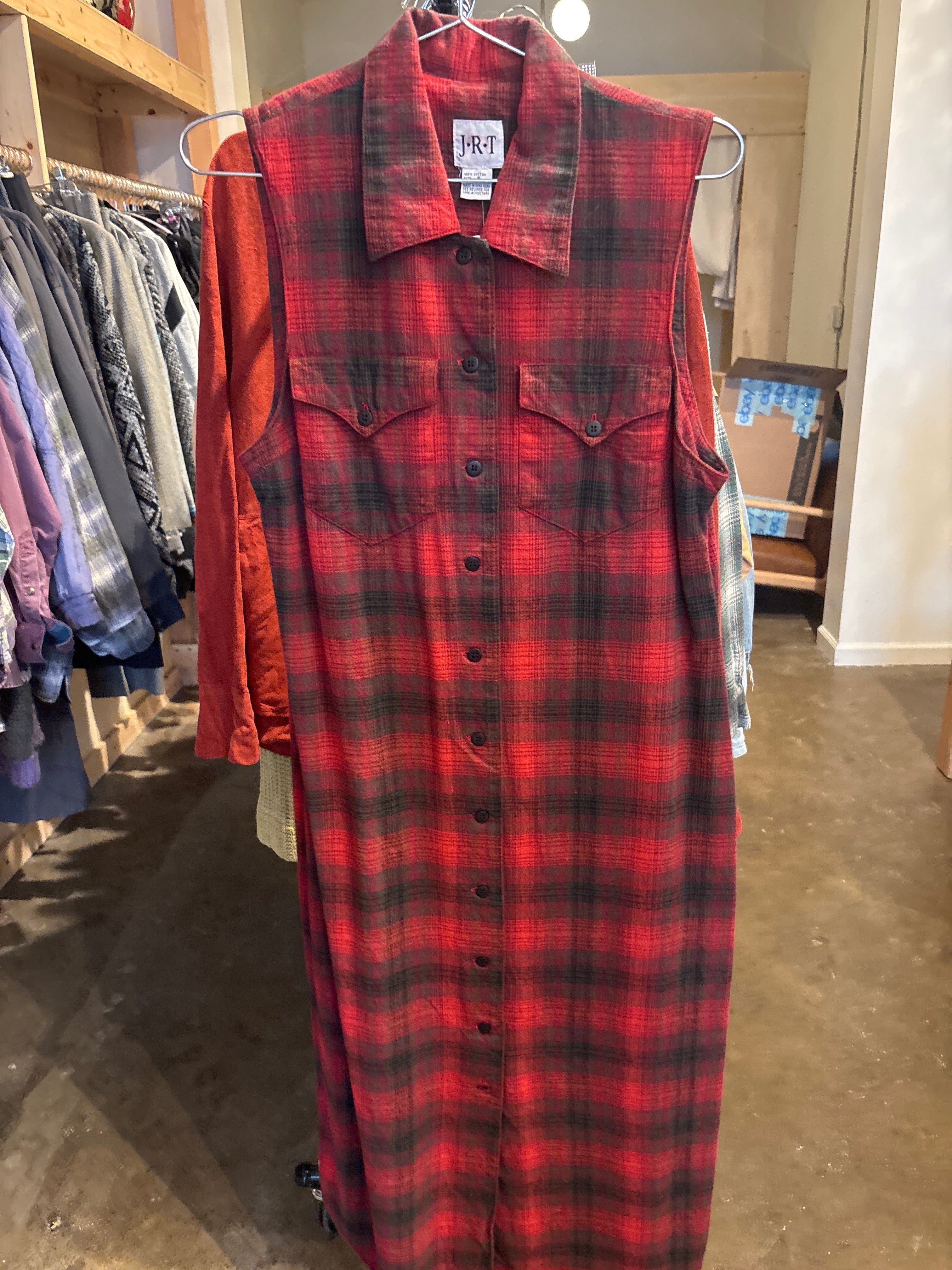 Venus Of The Desert Vtg JRT cotton flannel dress available in Joshua Tree at JT Trading Post