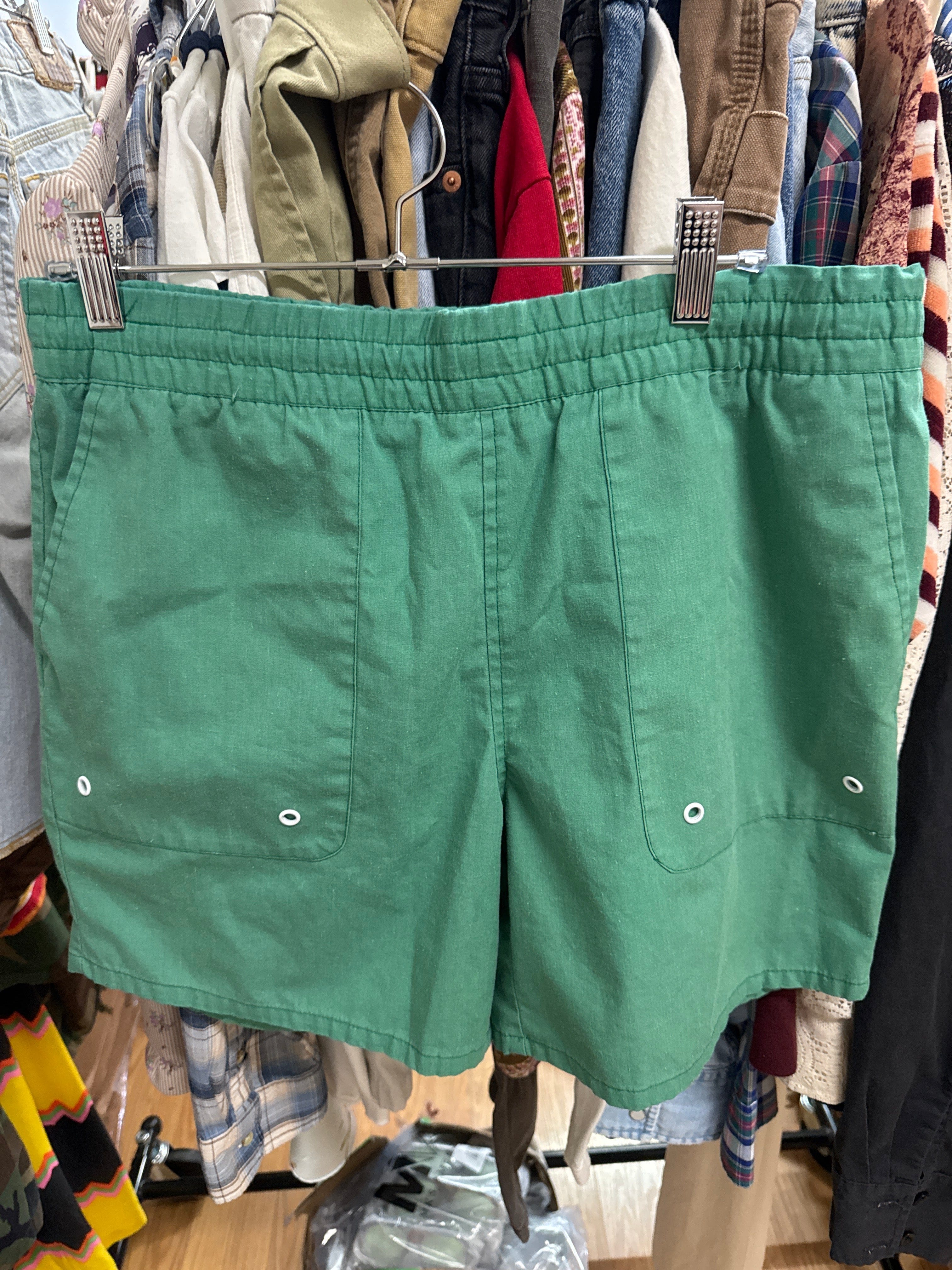 Venus Of The Desert Vtg Lifetrends Grn Shorts available in Joshua Tree at JT Trading Post