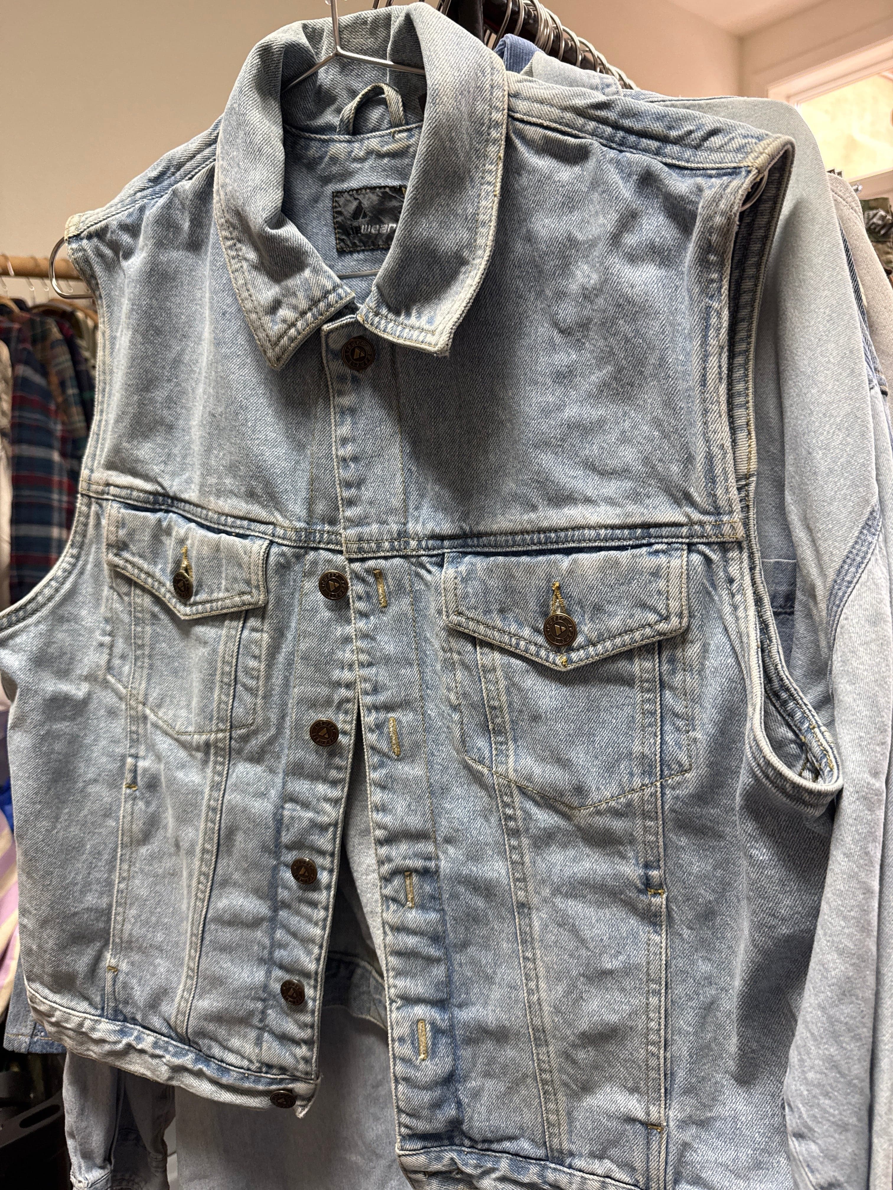 Venus Of The Desert VTG Lizwear Denim Vest available in Joshua Tree at JT Trading Post