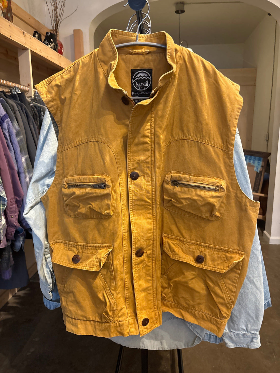 Venus Of The Desert Vtg Marker multi pocket vest available in Joshua Tree at JT Trading Post
